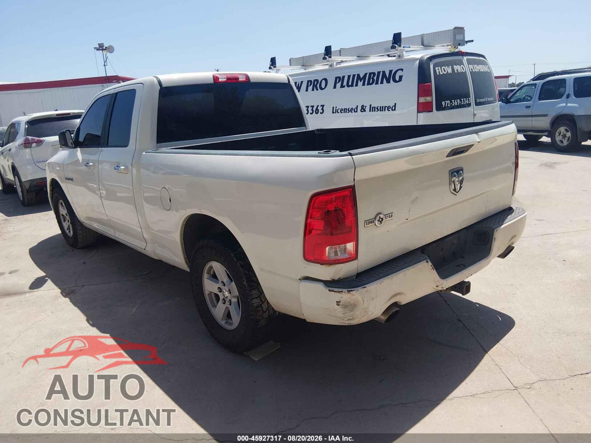 DODGE RAM 1500 2009 - 1D3HB18P99S783879