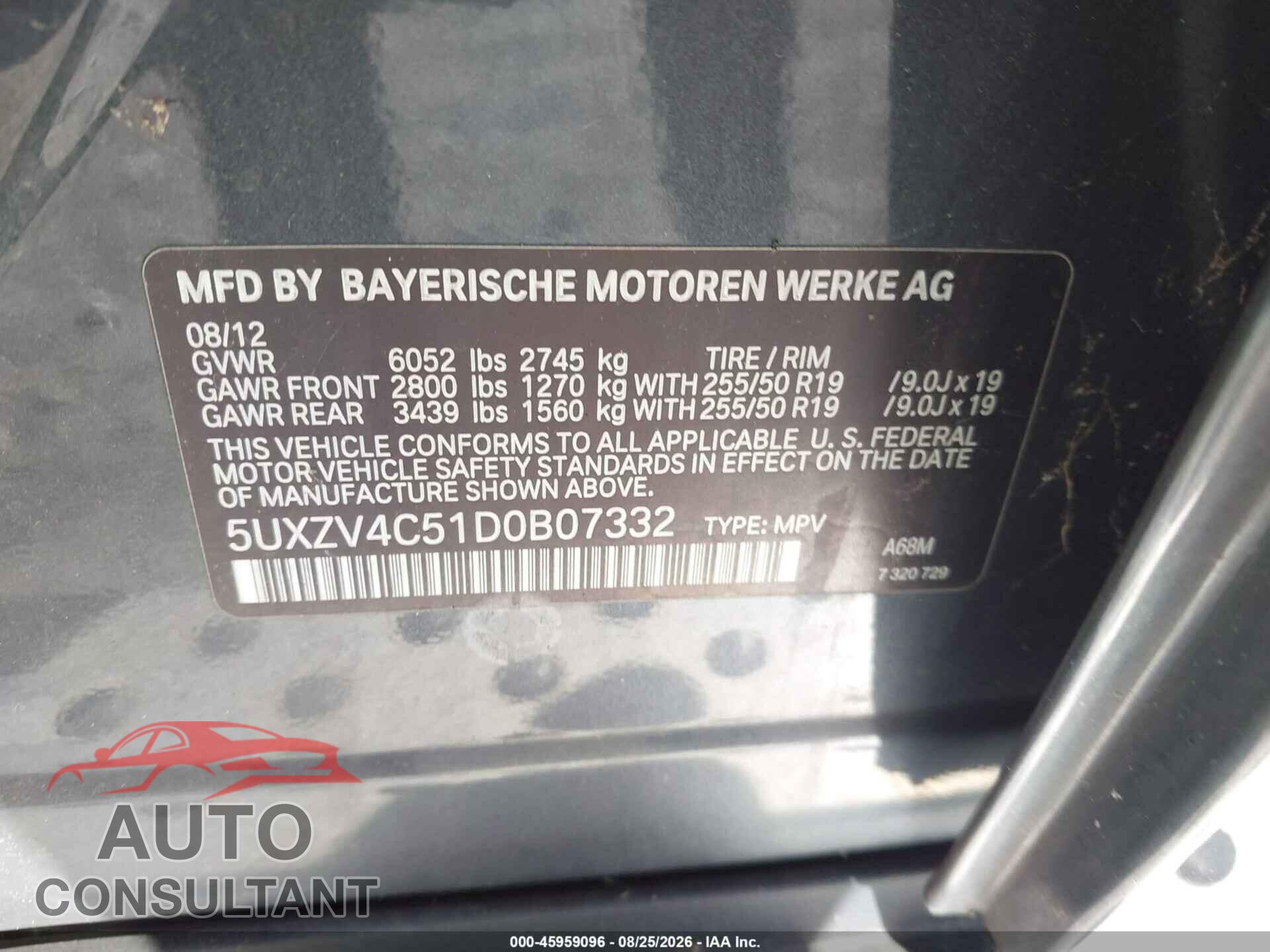 BMW X5 2013 - 5UXZV4C51D0B07332