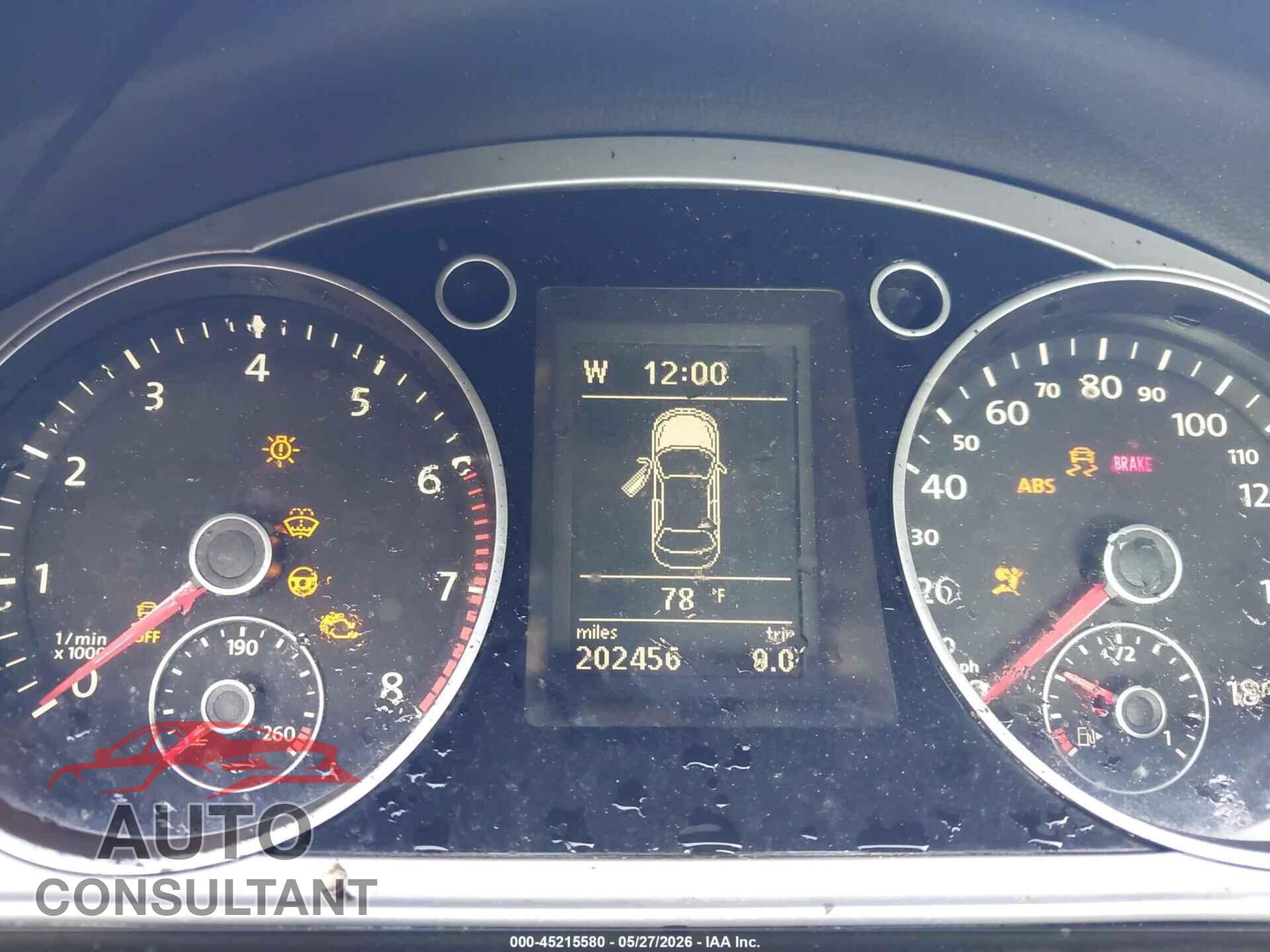 VOLKSWAGEN CC 2012 - WVWMN7AN1CE510001