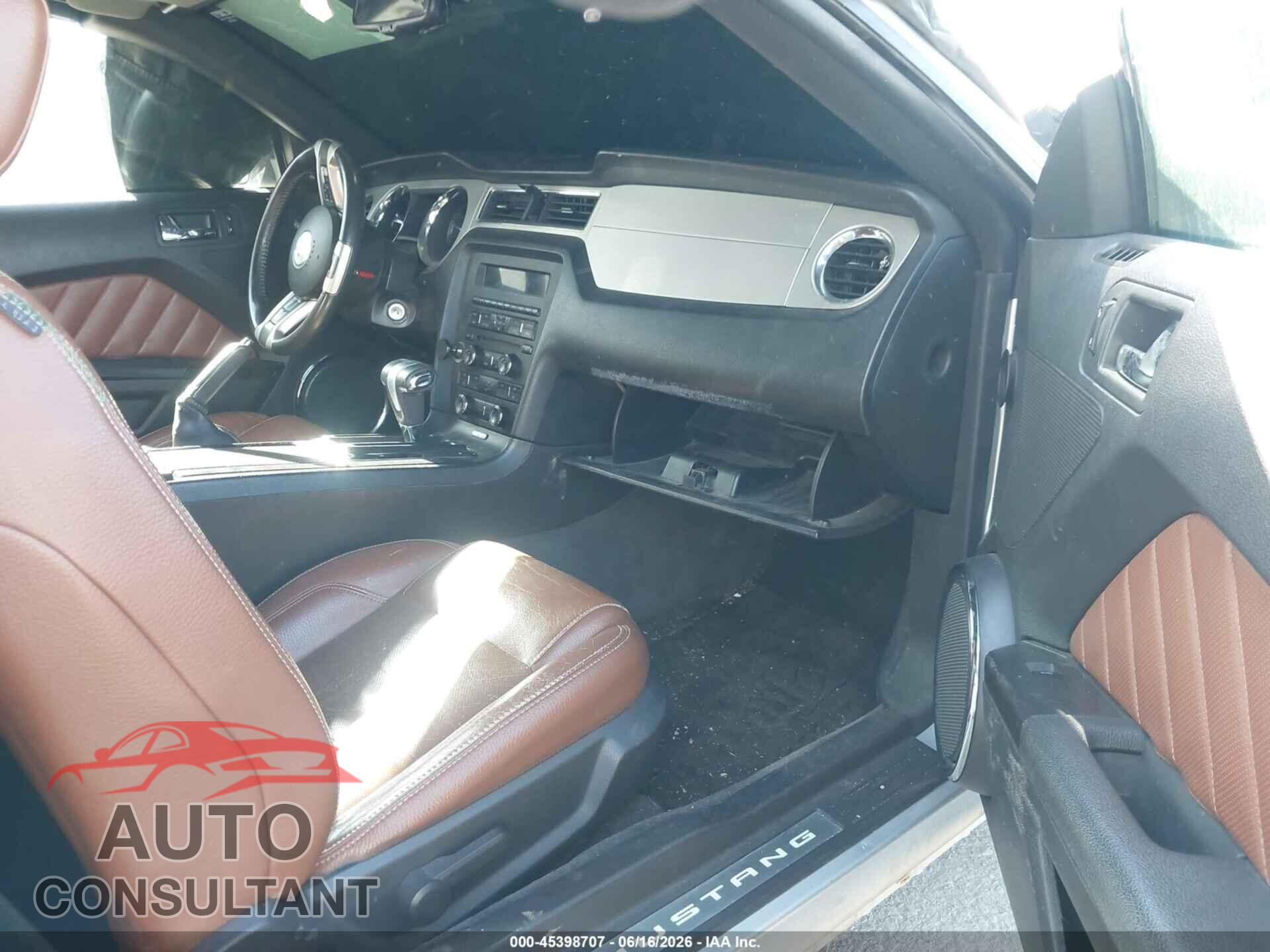 FORD MUSTANG 2012 - 1ZVBP8EM9C5212754
