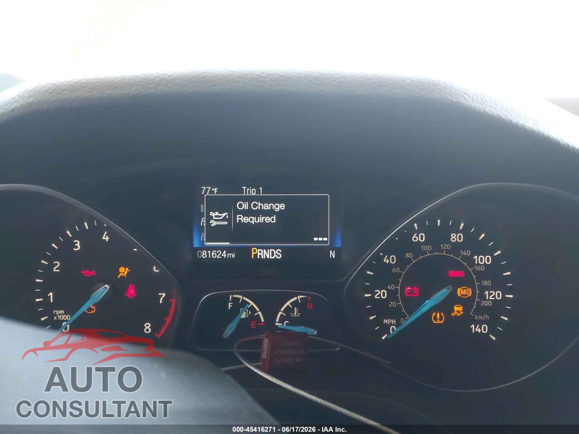 FORD FOCUS 2016 - 1FADP3F2XGL209140