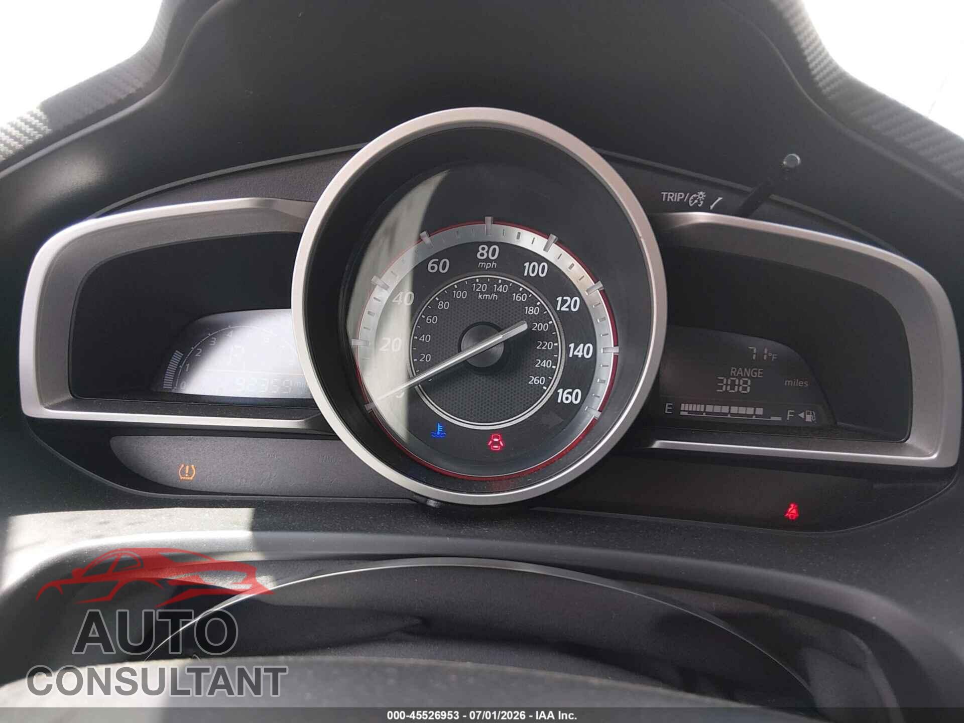 MAZDA MAZDA3 2014 - JM1BM1U79E1176458