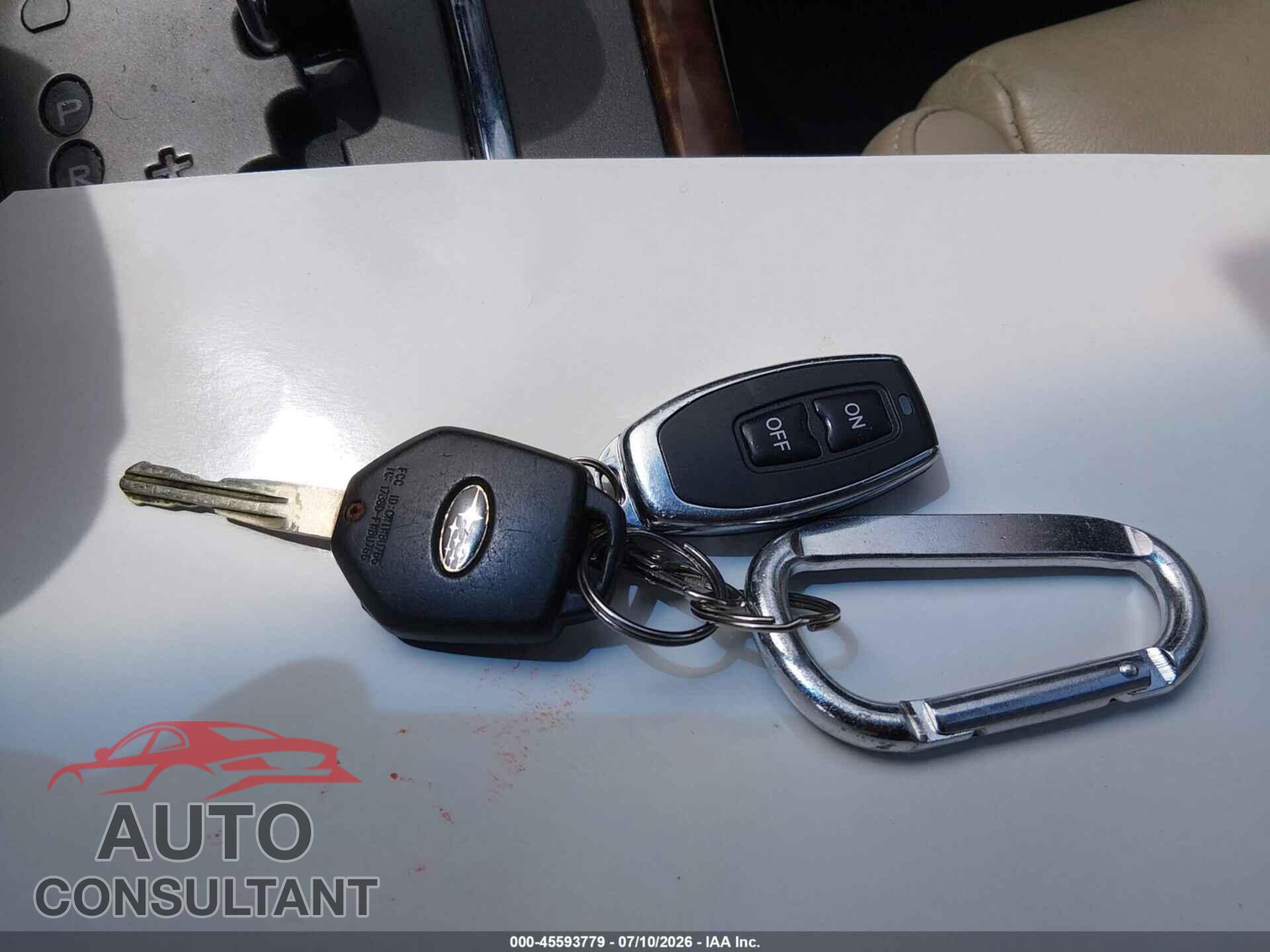 SUBARU OUTBACK 2009 - 4S4BP66C197344817