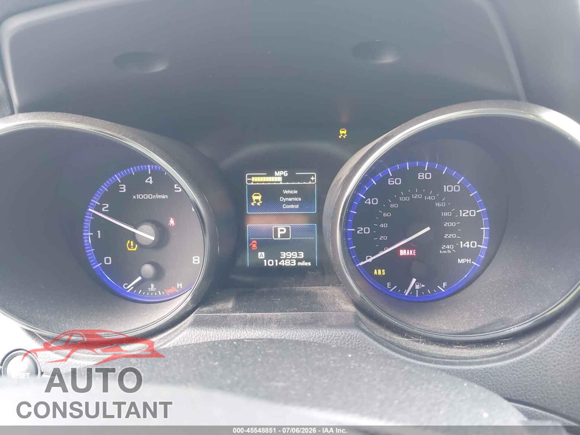 SUBARU OUTBACK 2017 - 4S4BSACC2H3272201