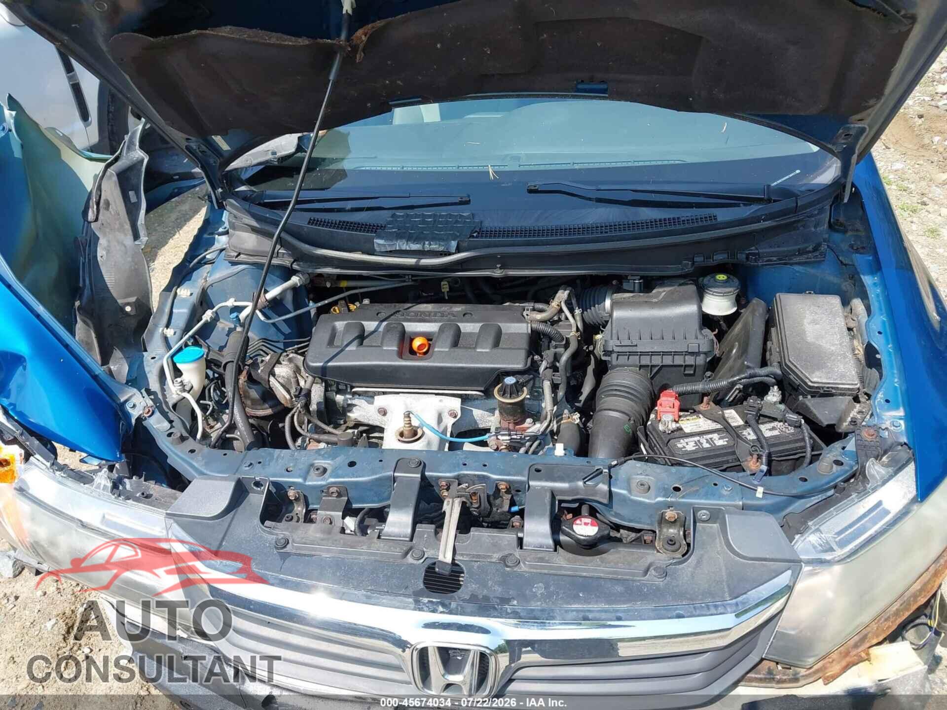 HONDA CIVIC 2012 - 2HGFB2F54CH578977