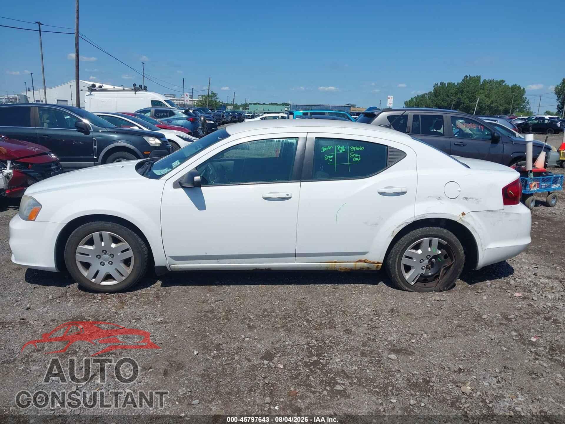 DODGE AVENGER 2014 - 1C3CDZAB9EN221701
