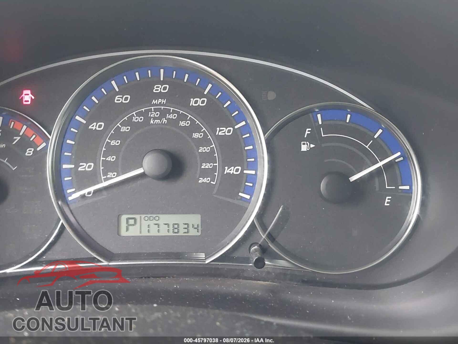 SUBARU FORESTER 2011 - JF2SHABC9BH747388