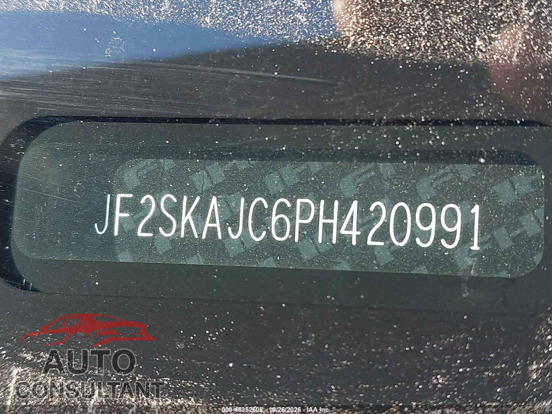SUBARU FORESTER 2023 - JF2SKAJC6PH420991