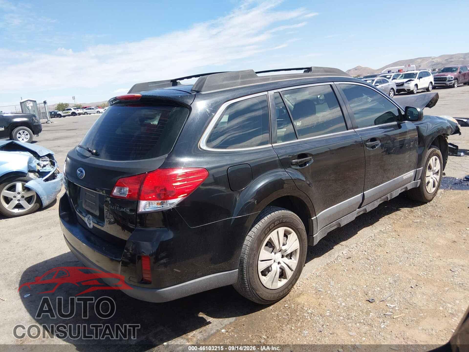 SUBARU OUTBACK 2011 - 4S4BRCAC4B3421046