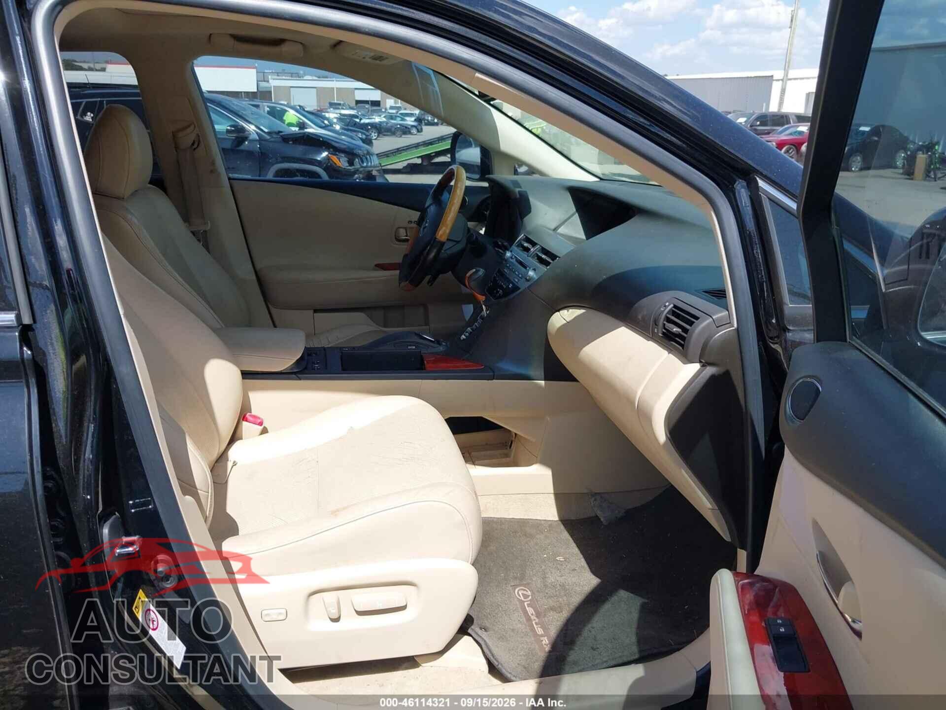 LEXUS RX 350 2012 - 2T2ZK1BA8CC067089