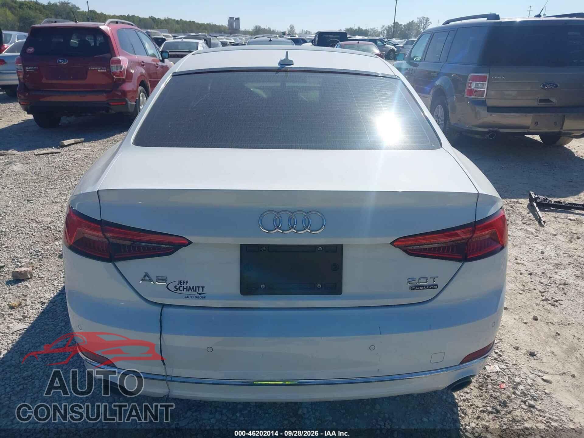 AUDI A5 2018 - WAURNAF58JA001620