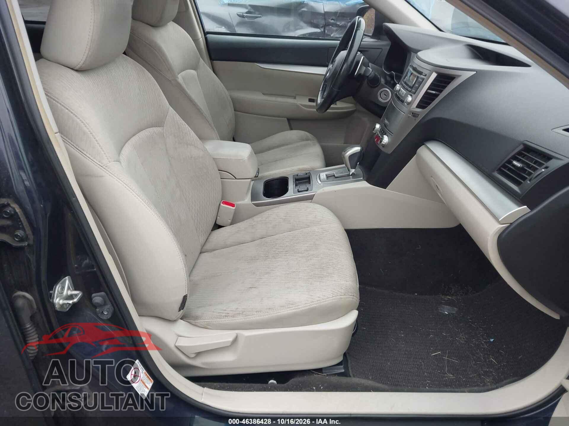SUBARU OUTBACK 2012 - 4S4BRBGC0C3297098
