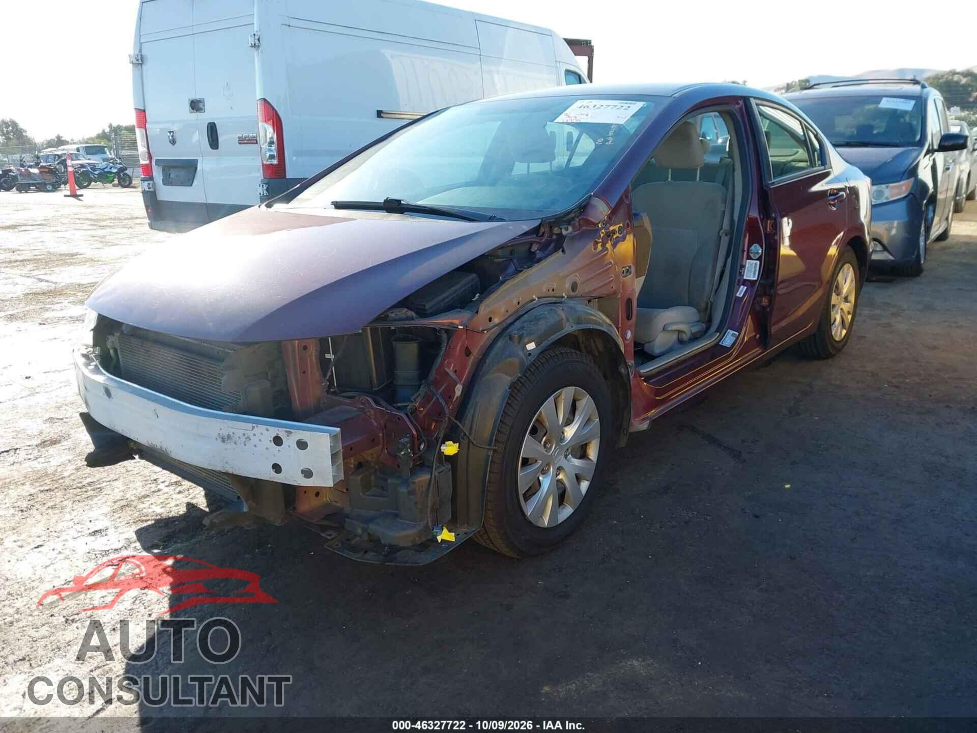 HONDA CIVIC 2012 - 2HGFB2F52CH552118