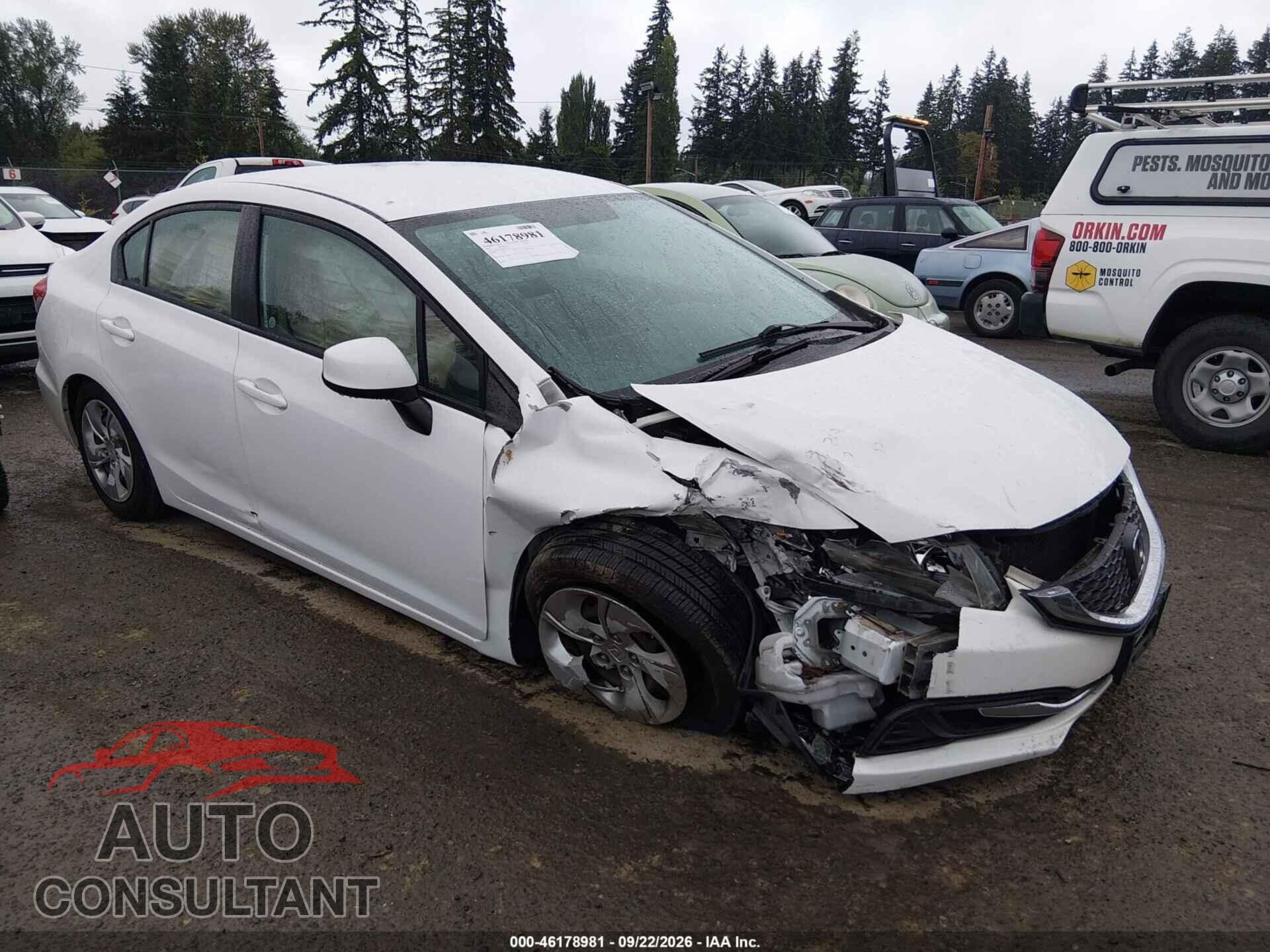 HONDA CIVIC 2013 - 19XFB2F53DE236240