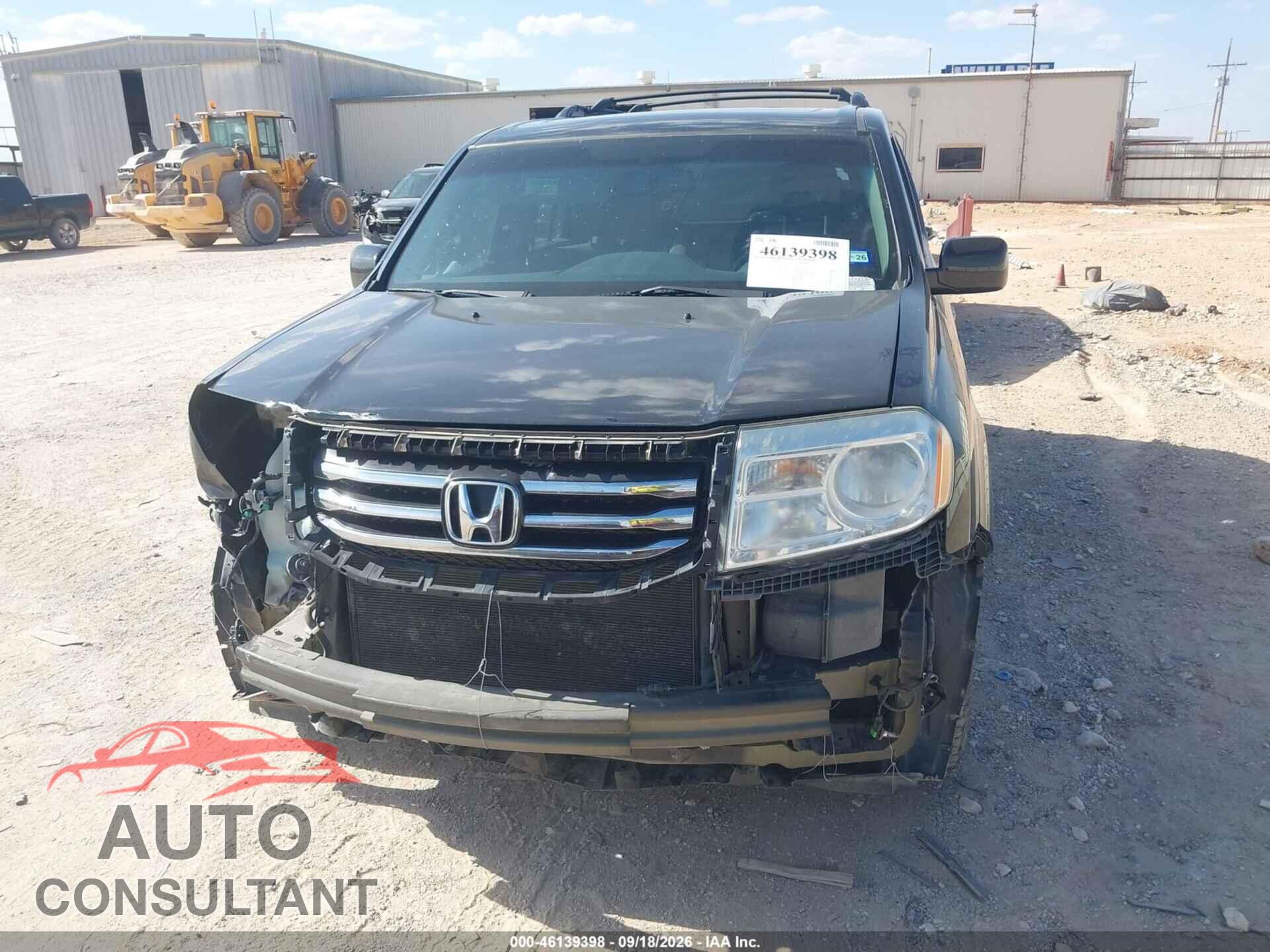 HONDA PILOT 2013 - 5FNYF3H57DB011510
