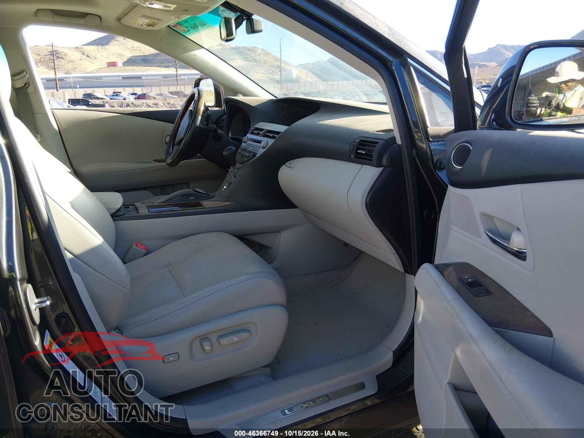 LEXUS RX 350 2011 - 2T2BK1BA5BC118709