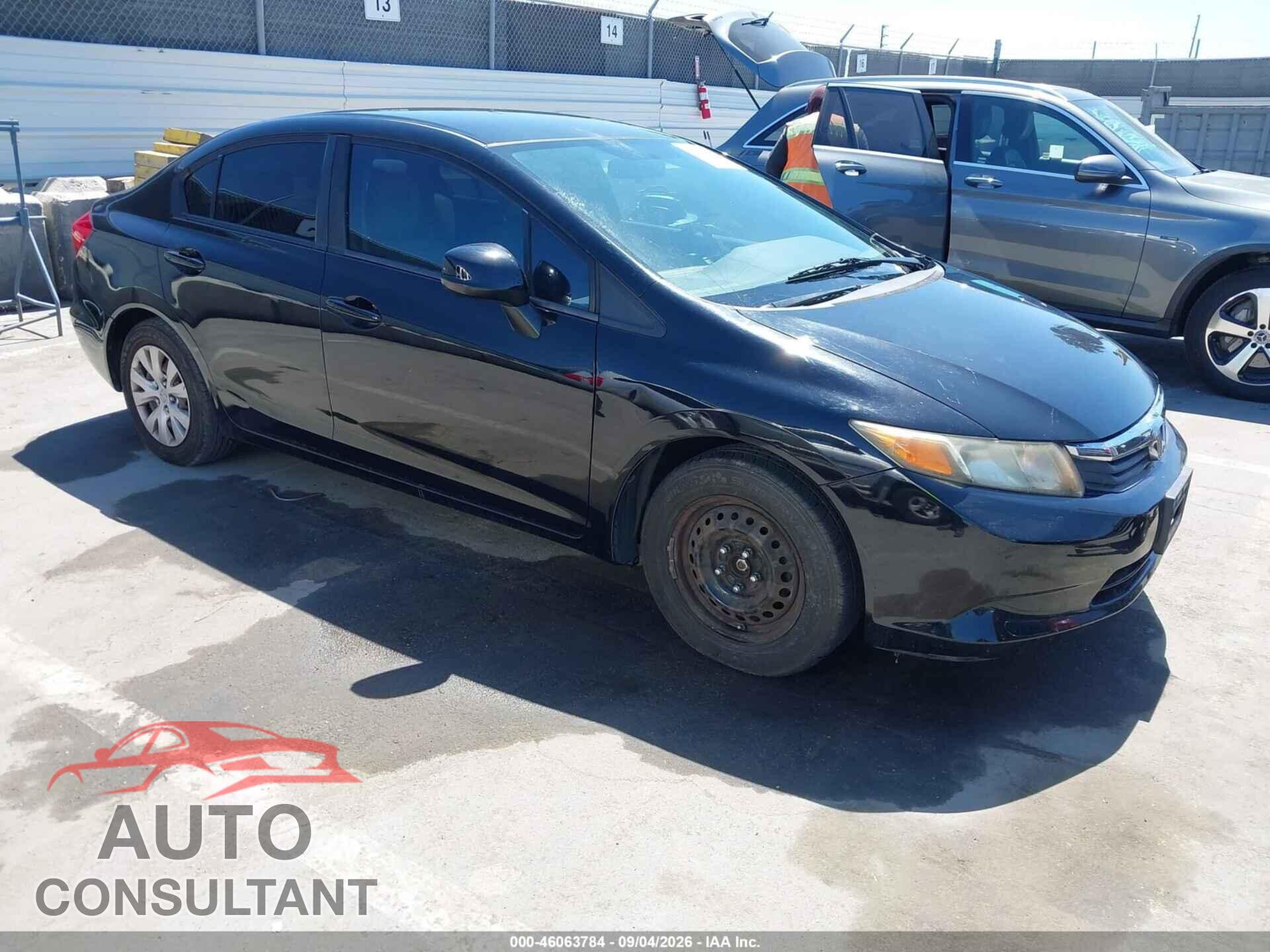 HONDA CIVIC 2012 - 19XFB2F52CE392736