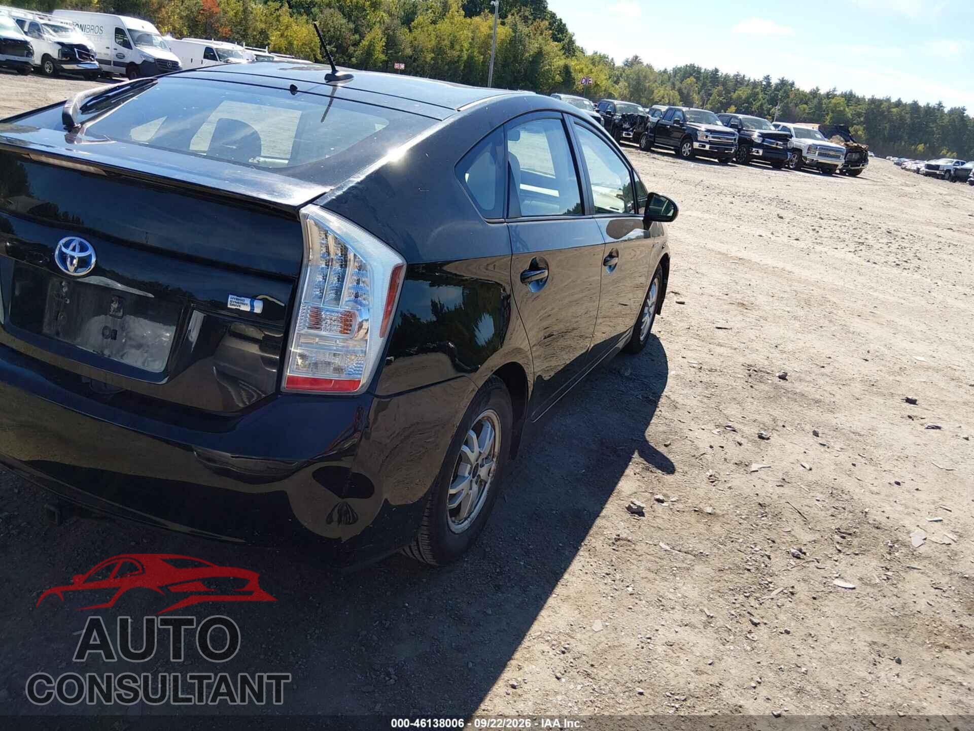 TOYOTA PRIUS 2011 - JTDKN3DU7B5341068