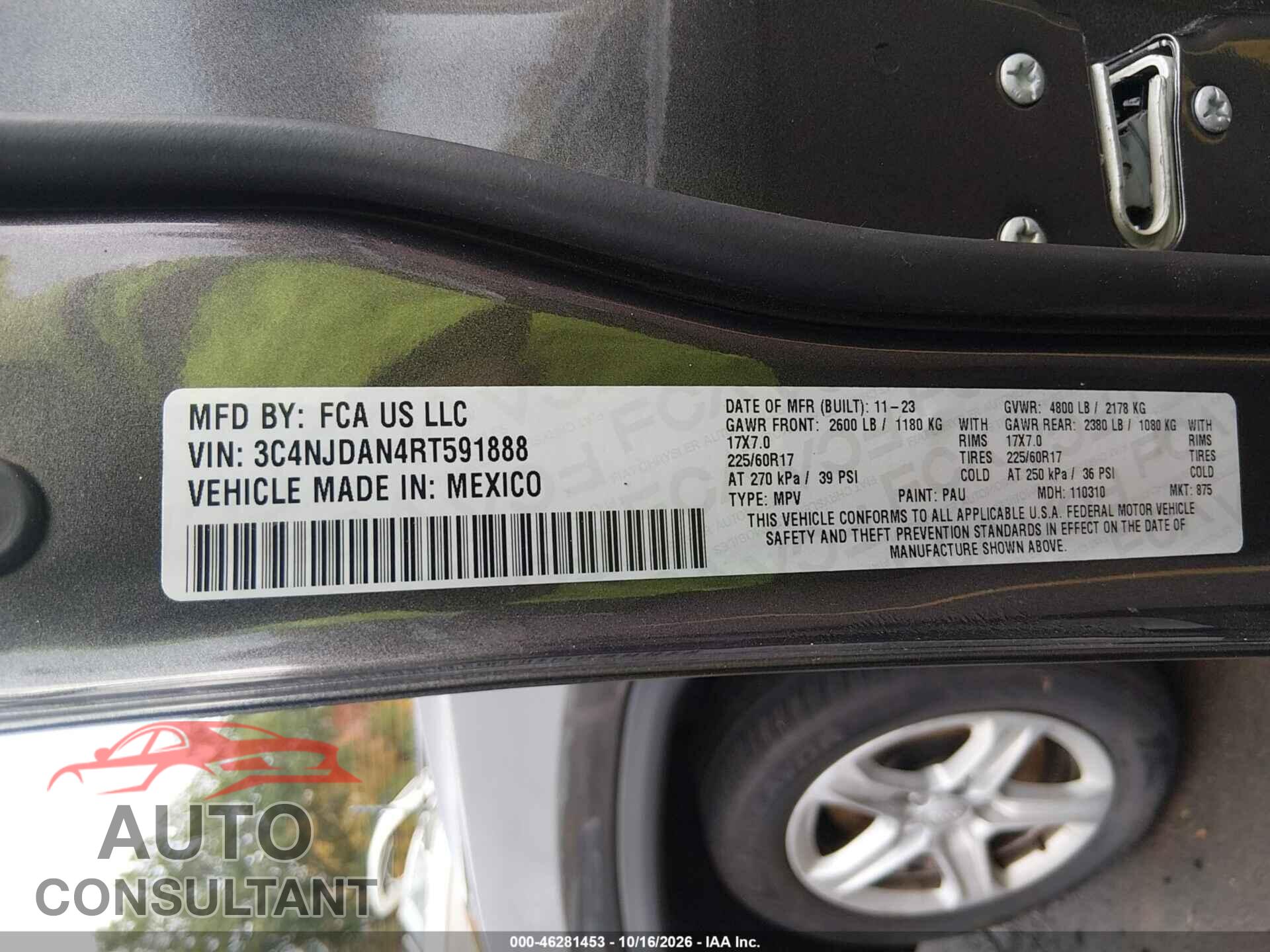 JEEP COMPASS 2024 - 3C4NJDAN4RT591888