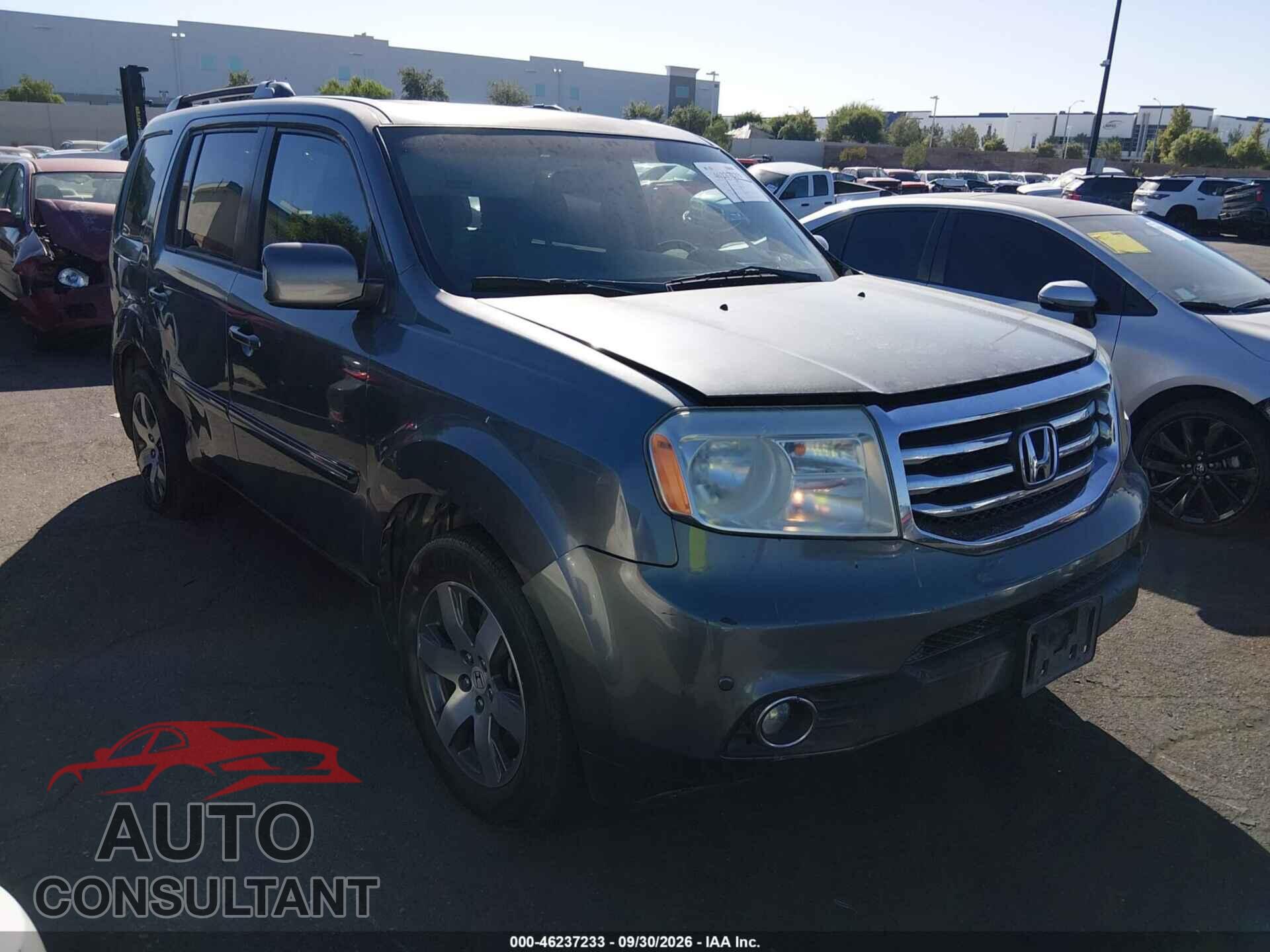 HONDA PILOT 2012 - 5FNYF3H98CB013137