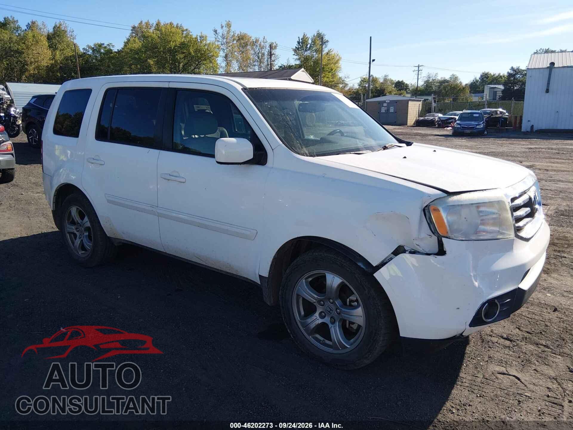 HONDA PILOT 2012 - 5FNYF4H6XCB037712