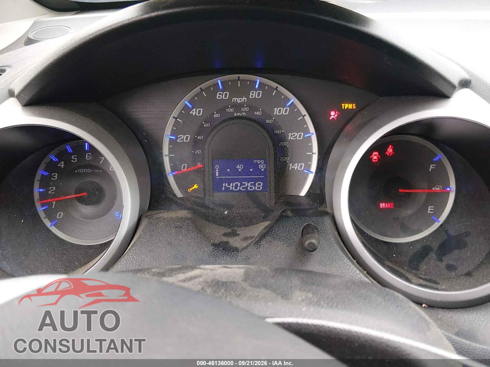 HONDA FIT 2013 - JHMGE8G30DC014109