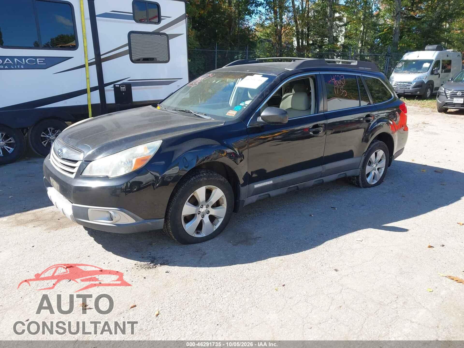 SUBARU OUTBACK 2010 - 4S4BRBKC0A3372337