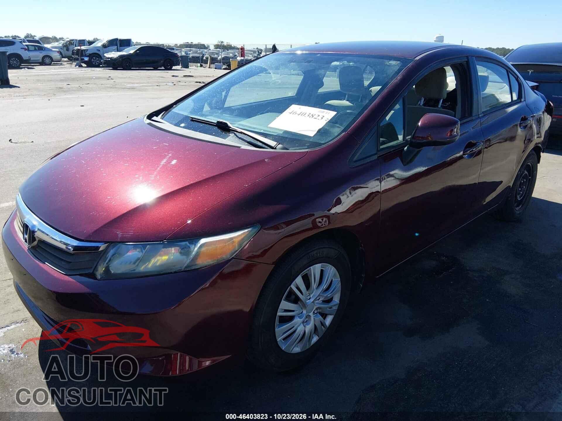 HONDA CIVIC 2012 - 2HGFB2F55CH544918