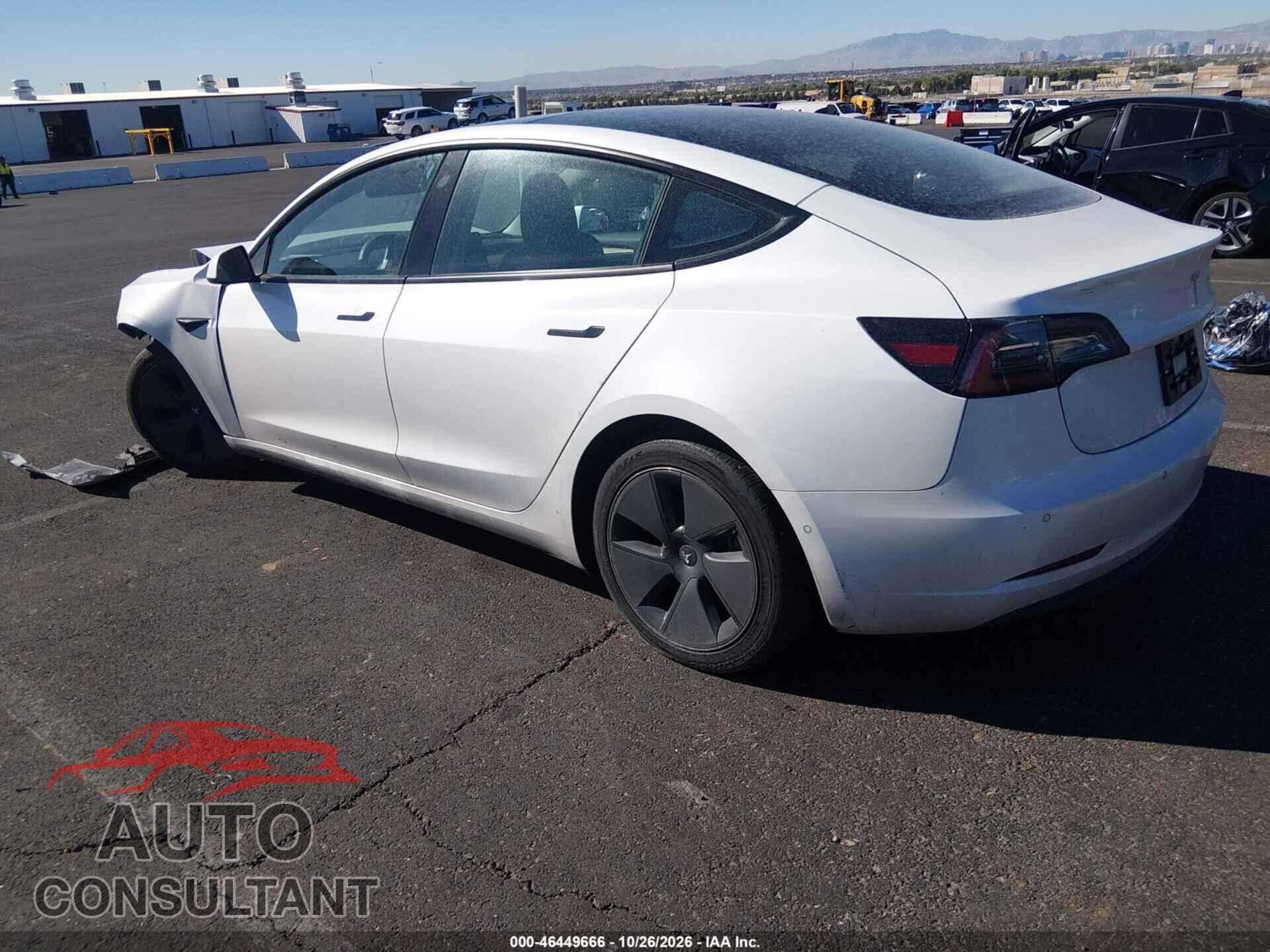 TESLA MODEL 3 2022 - 5YJ3E1EA4NF108040