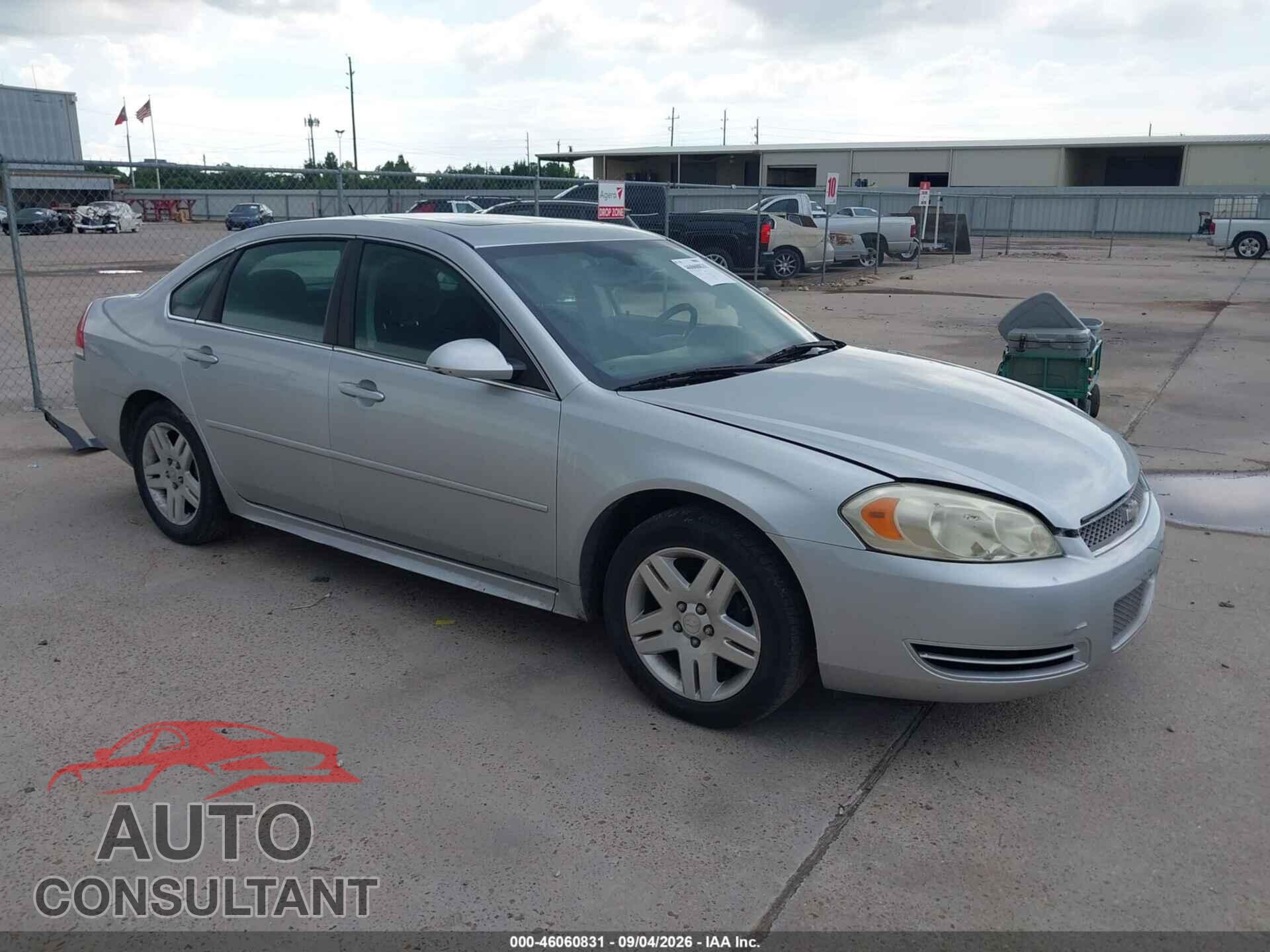 CHEVROLET IMPALA 2013 - 2G1WG5E36D1257625