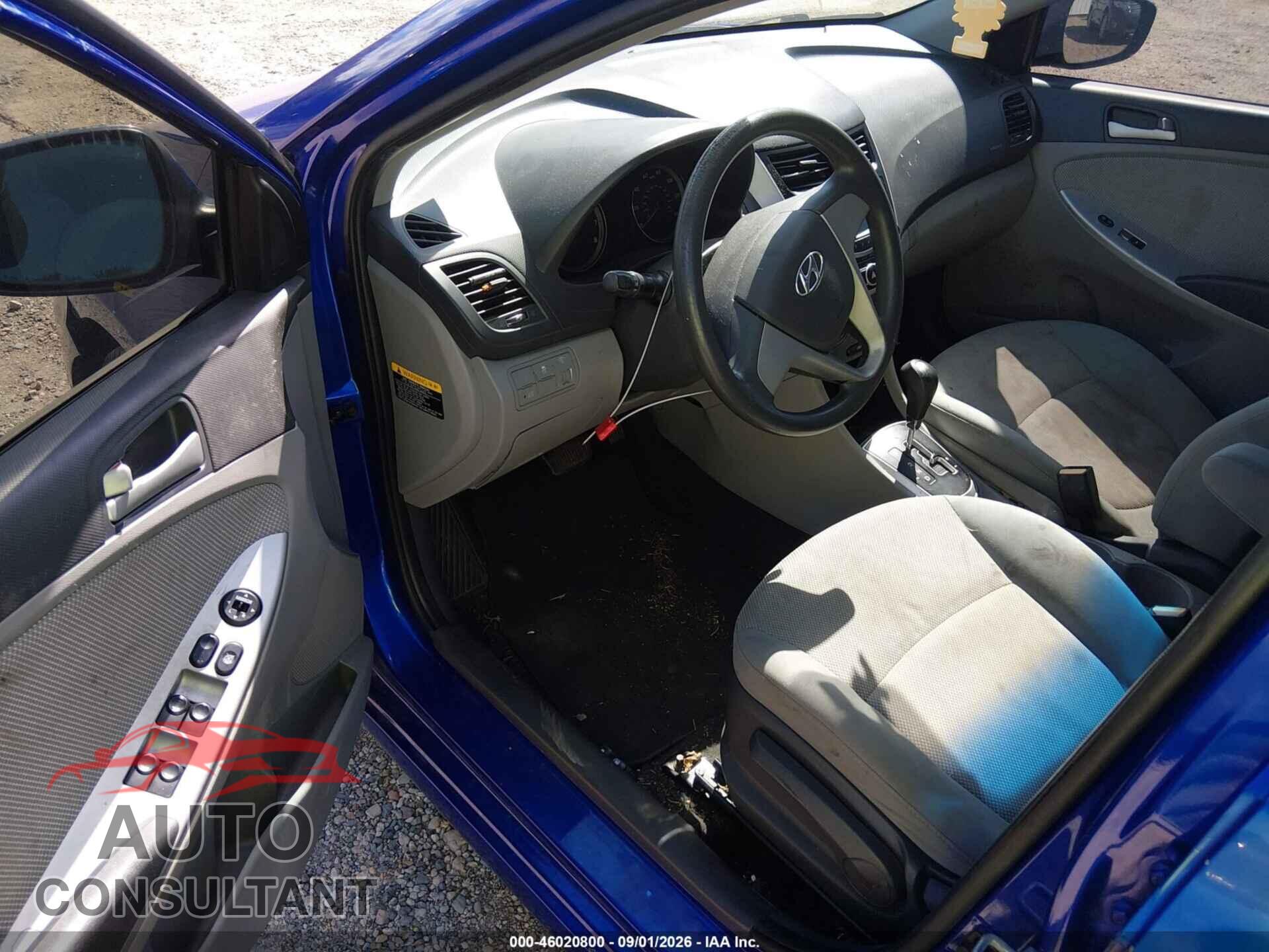 HYUNDAI ACCENT 2013 - KMHCT4AEXDU554677