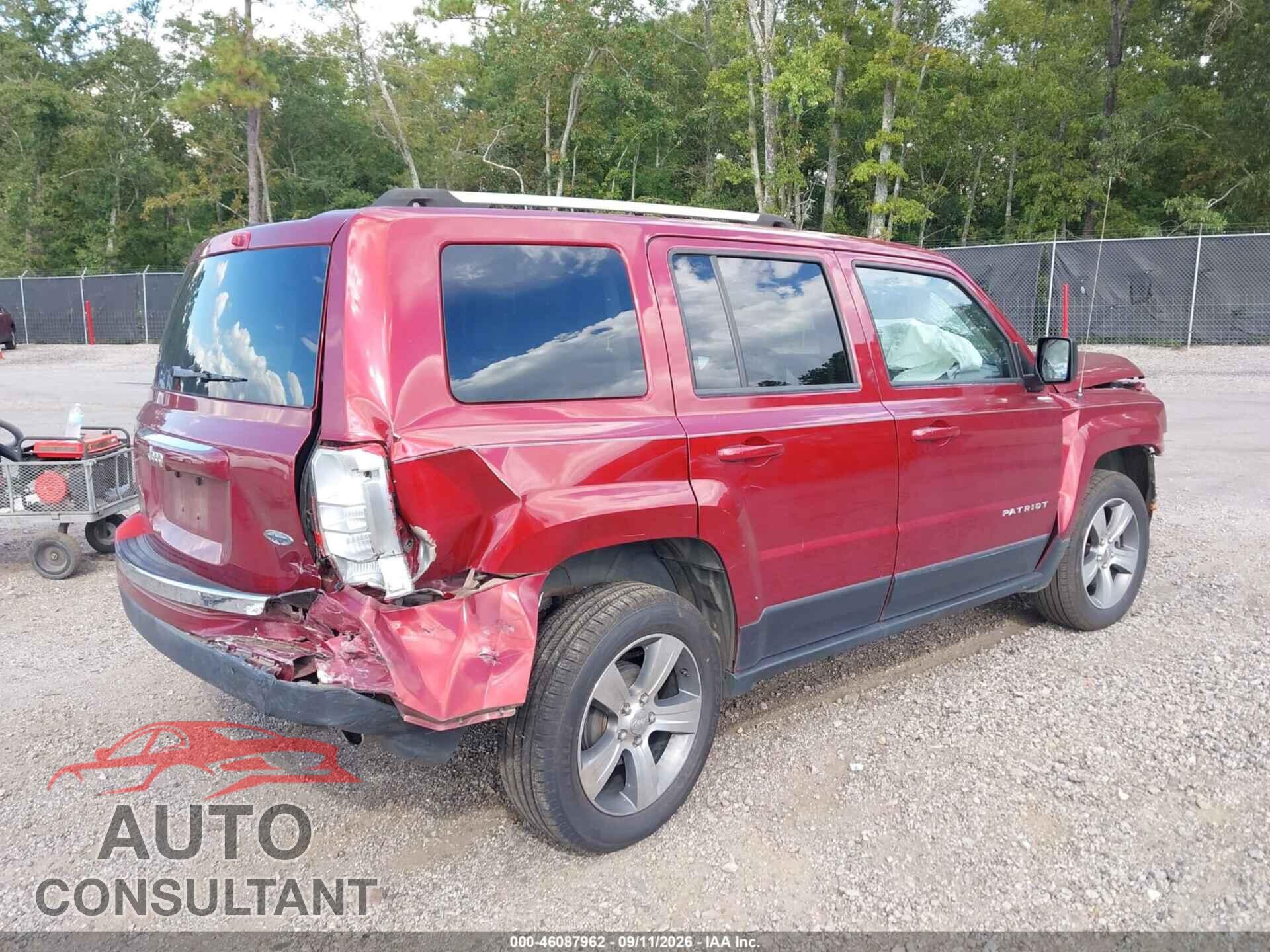 JEEP PATRIOT 2017 - 1C4NJPFA2HD211314