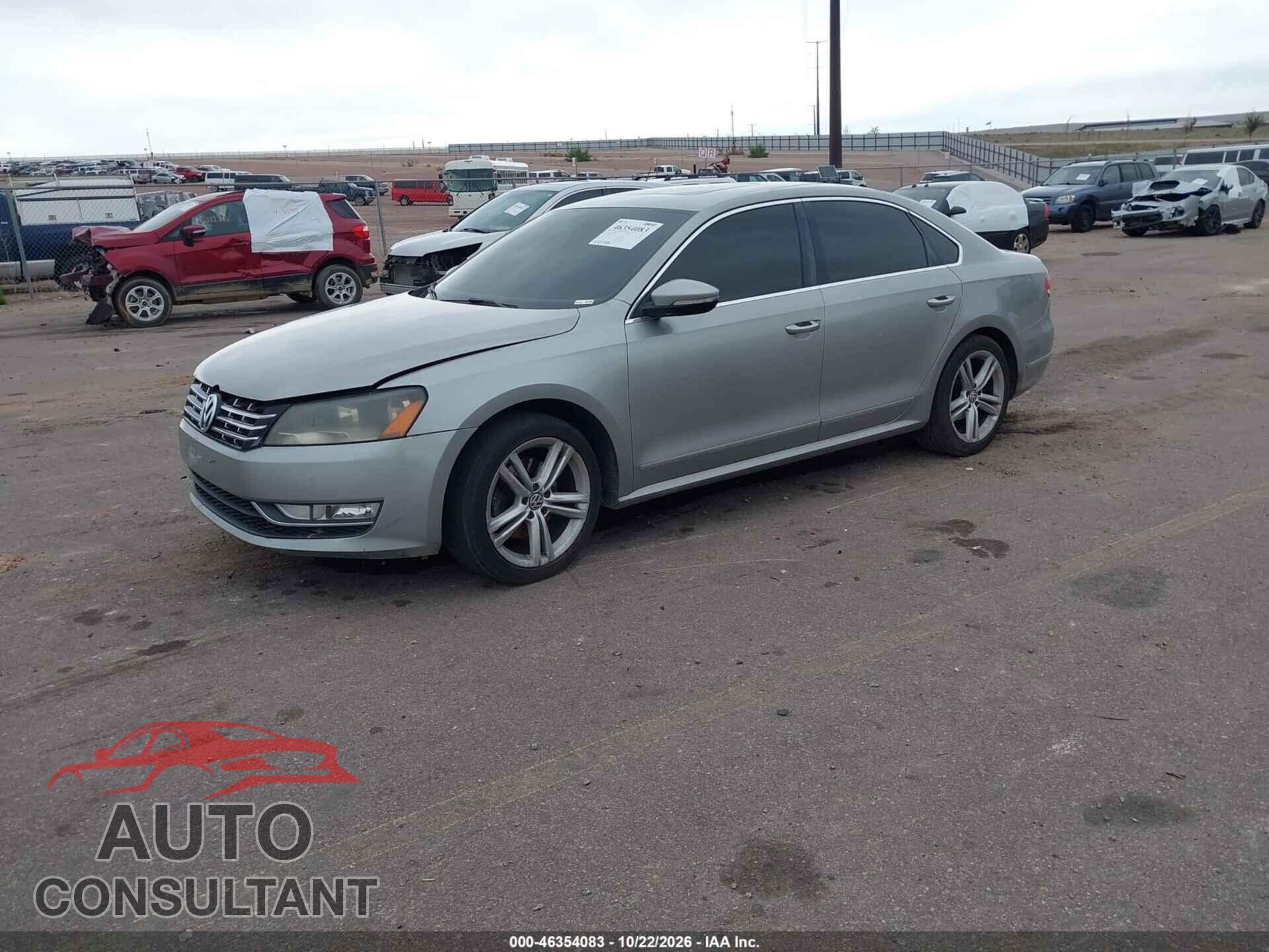 VOLKSWAGEN PASSAT 2012 - 1VWCN7A33CC089661
