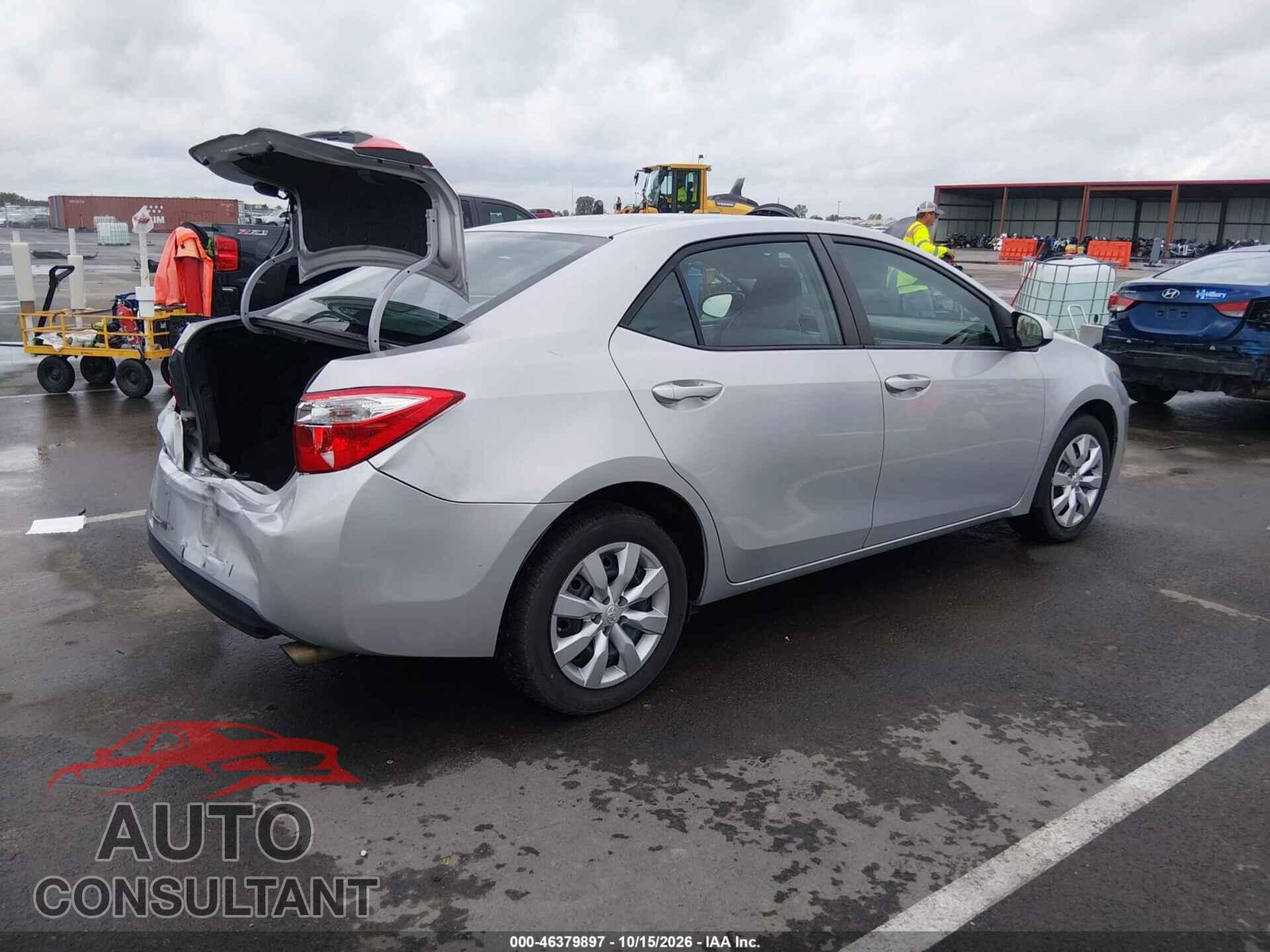 TOYOTA COROLLA 2015 - 2T1BURHE4FC385630