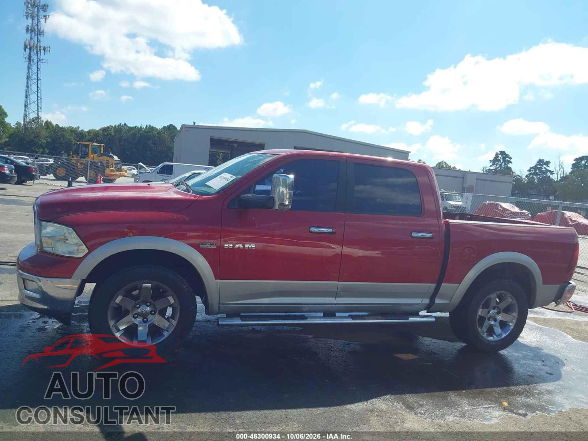 DODGE RAM 1500 2010 - 1D7RV1CT3AS215517