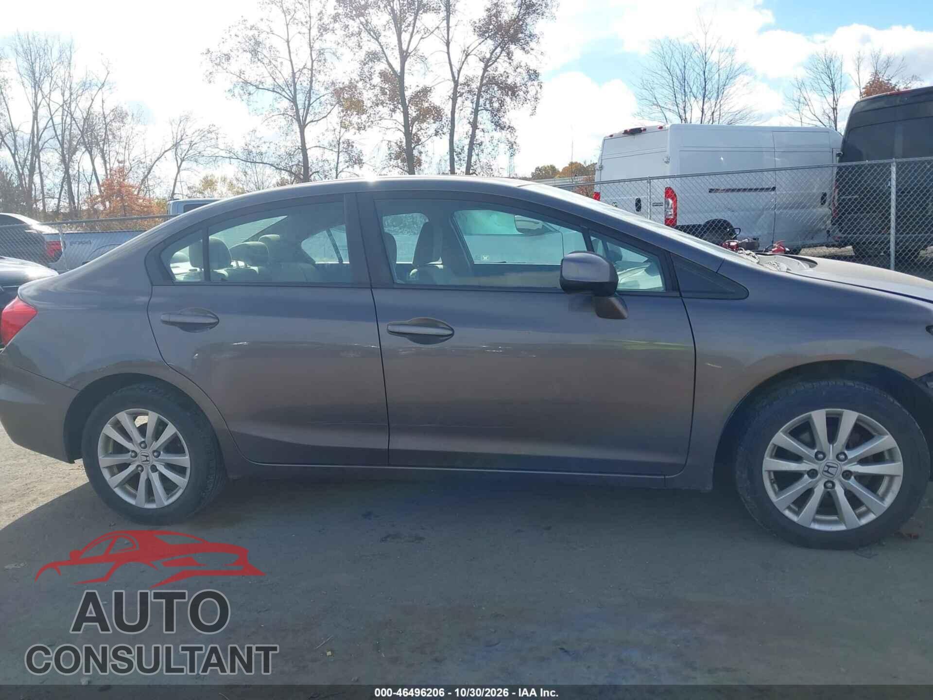 HONDA CIVIC 2012 - 19XFB2F82CE015284