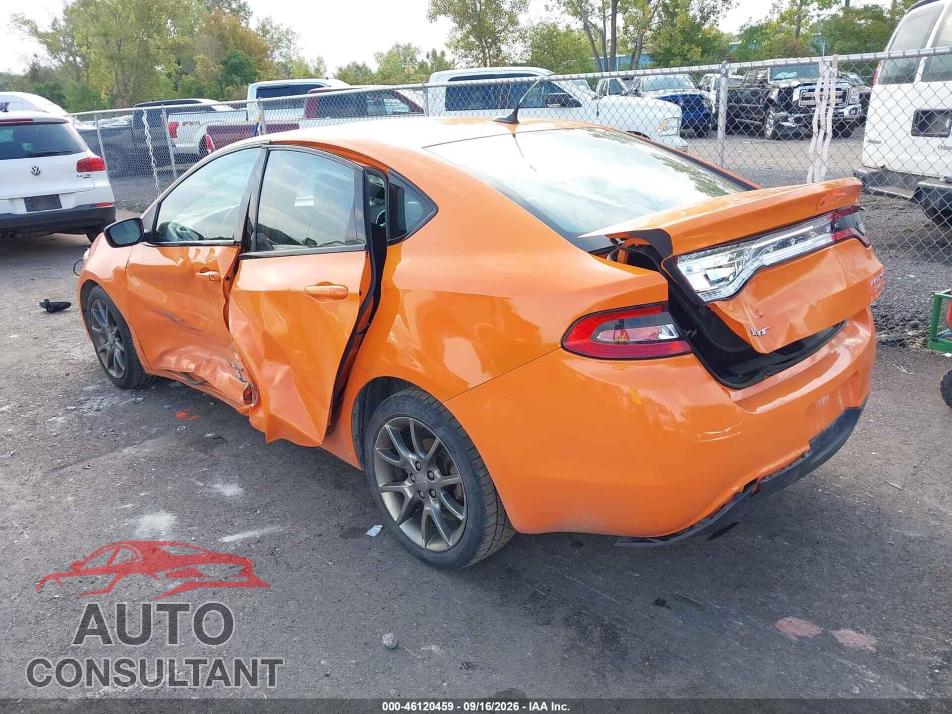 DODGE DART 2014 - 1C3CDFBB0ED824104