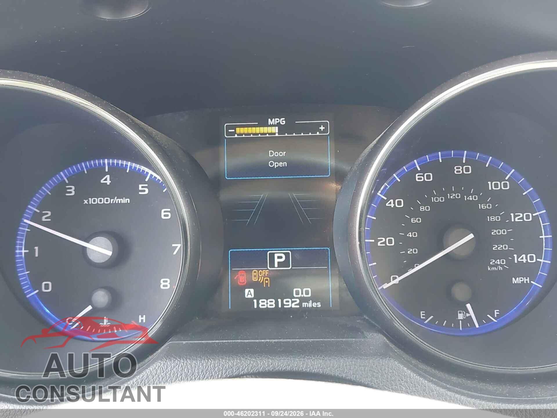 SUBARU OUTBACK 2016 - 4S4BSAHC9G3228557