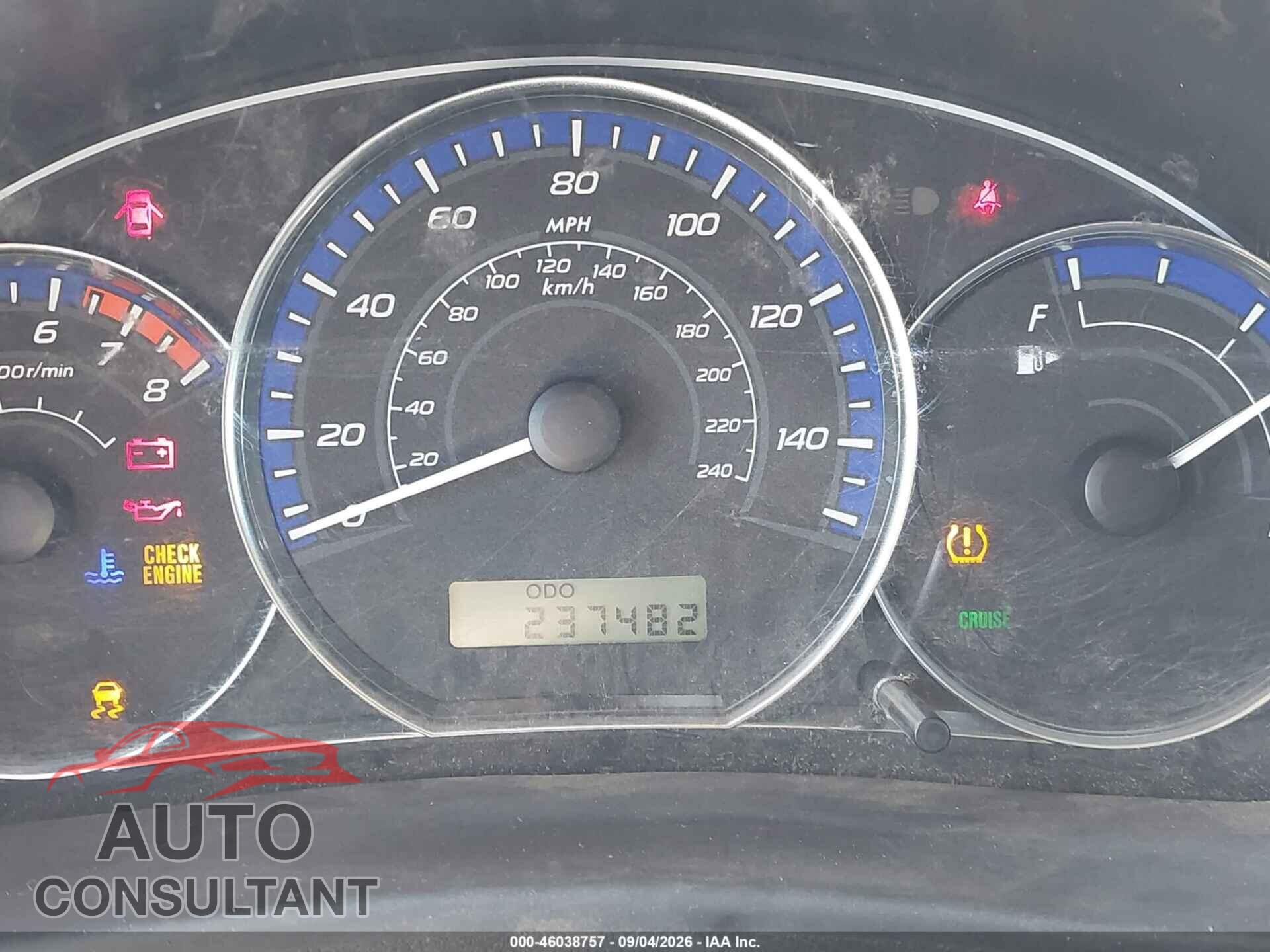 SUBARU FORESTER 2011 - JF2SHAAC1BG742158