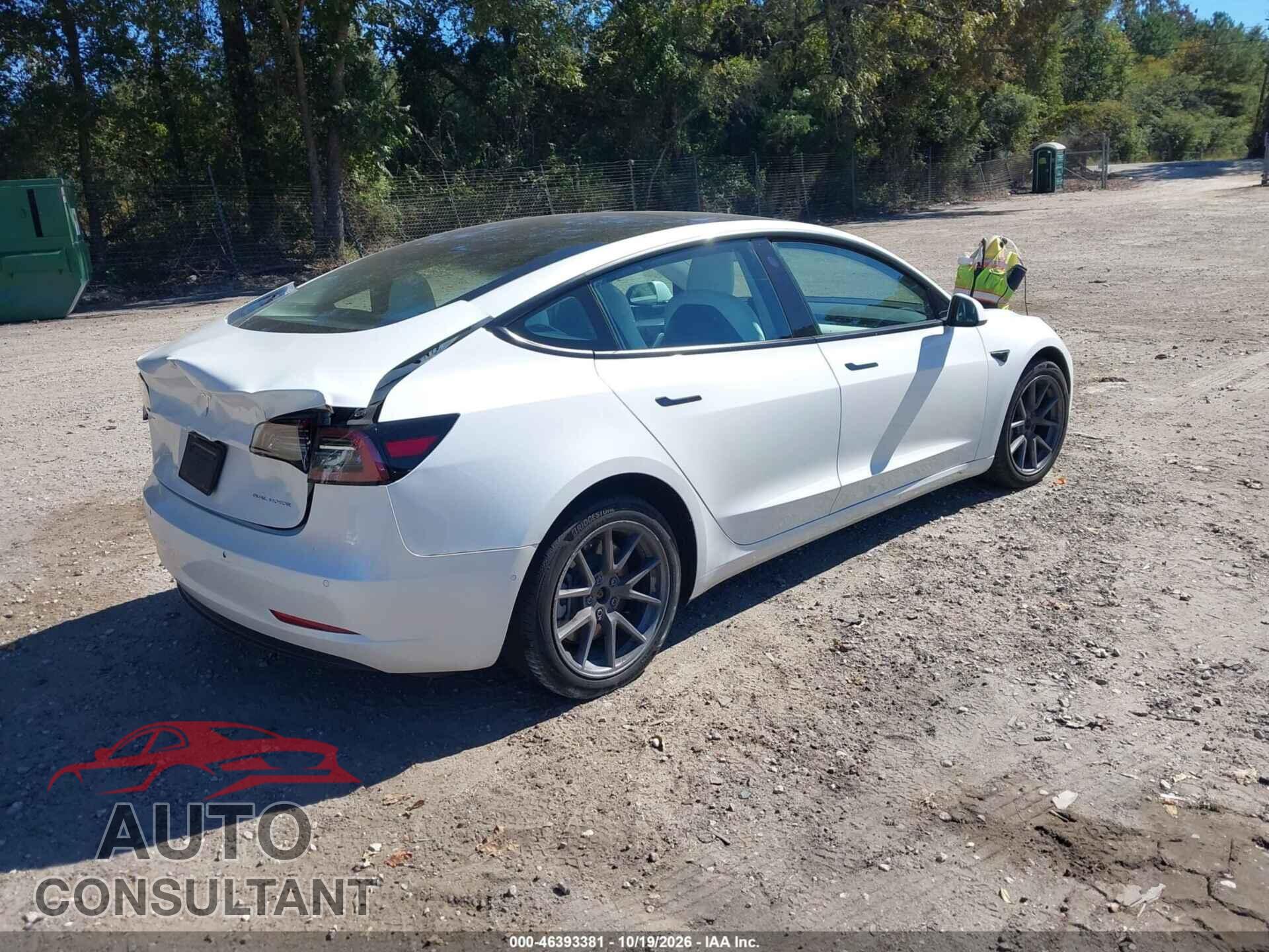 TESLA MODEL 3 2022 - 5YJ3E1EB7NF155412