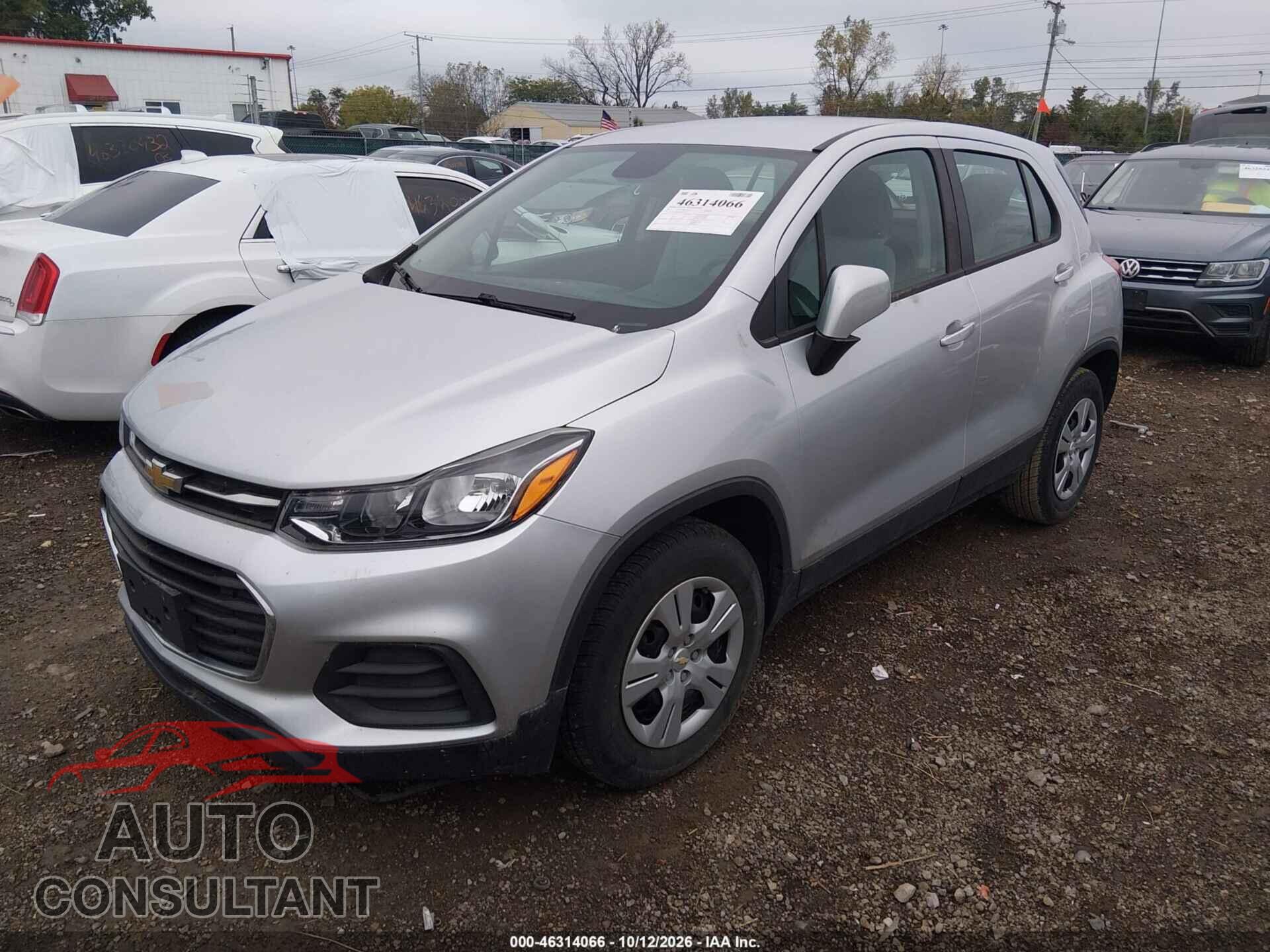 CHEVROLET TRAX 2017 - KL7CJKSB6HB163978