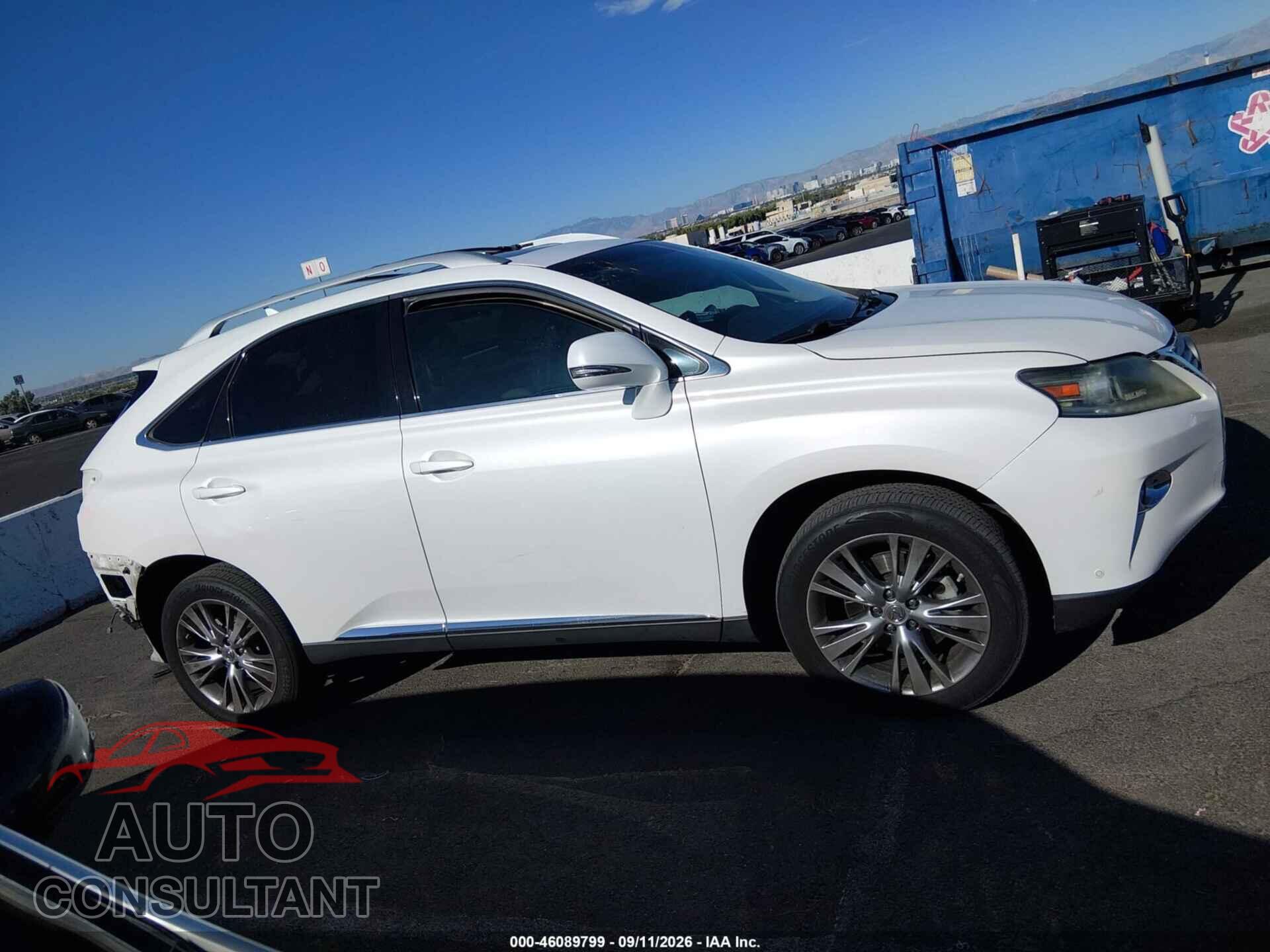 LEXUS RX 350 2013 - 2T2BK1BA0DC190789
