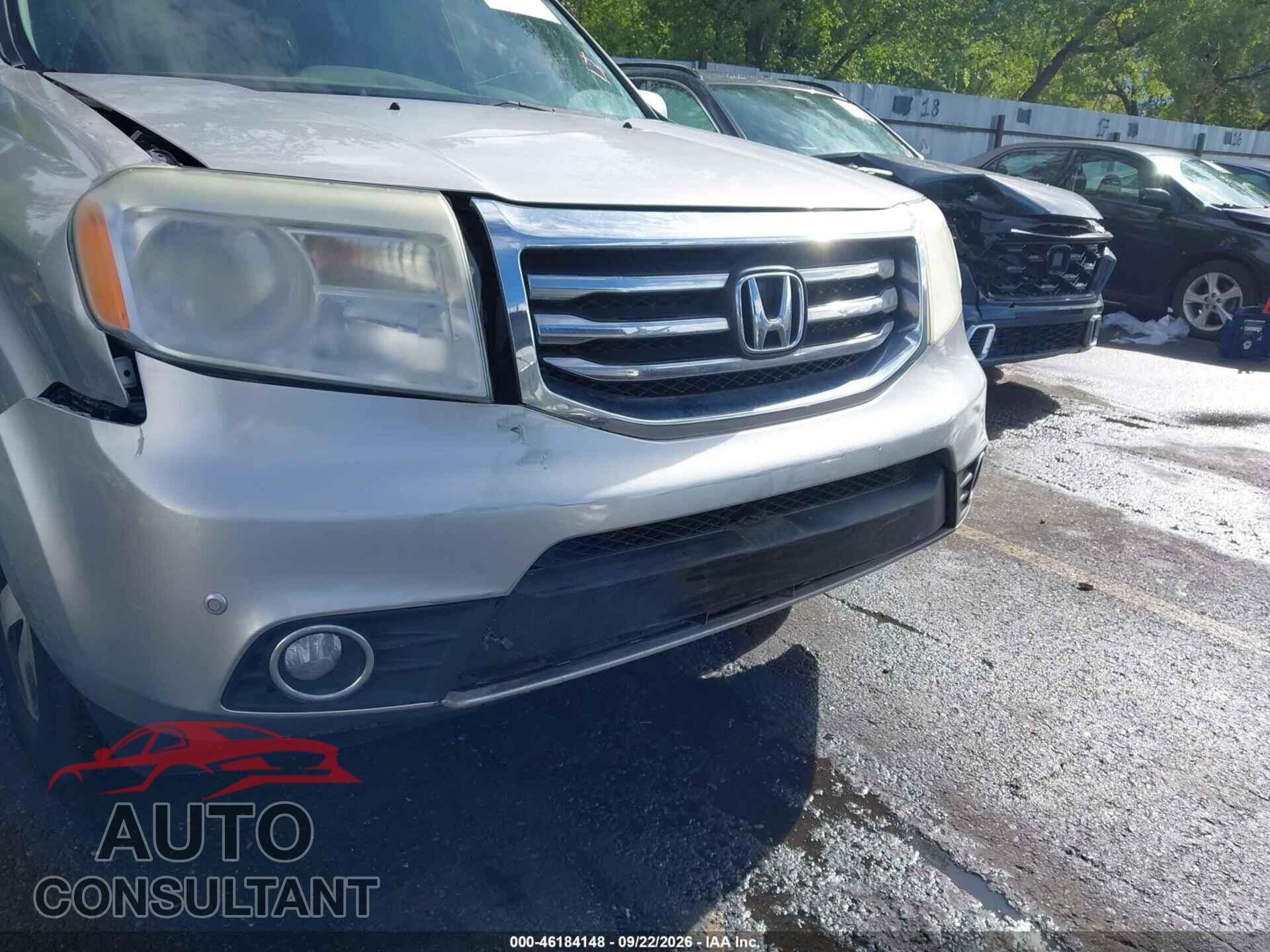 HONDA PILOT 2012 - 5FNYF4H90CB031685