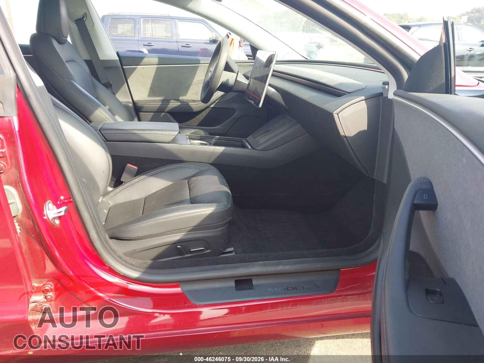 TESLA MODEL 3 2025 - 5YJ3E1EA6SF938806