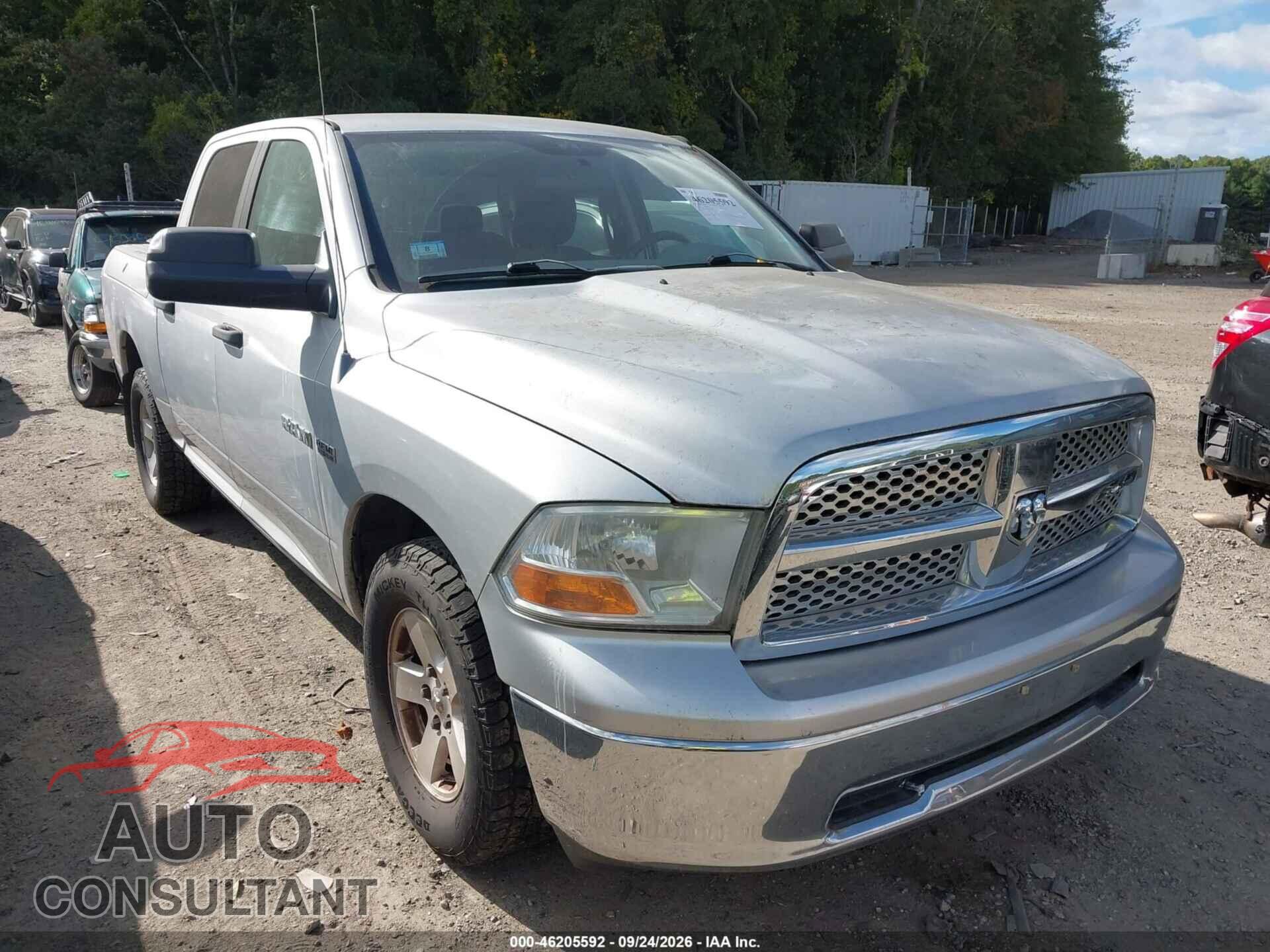 DODGE RAM 1500 2010 - 1D7RV1CT5AS168586