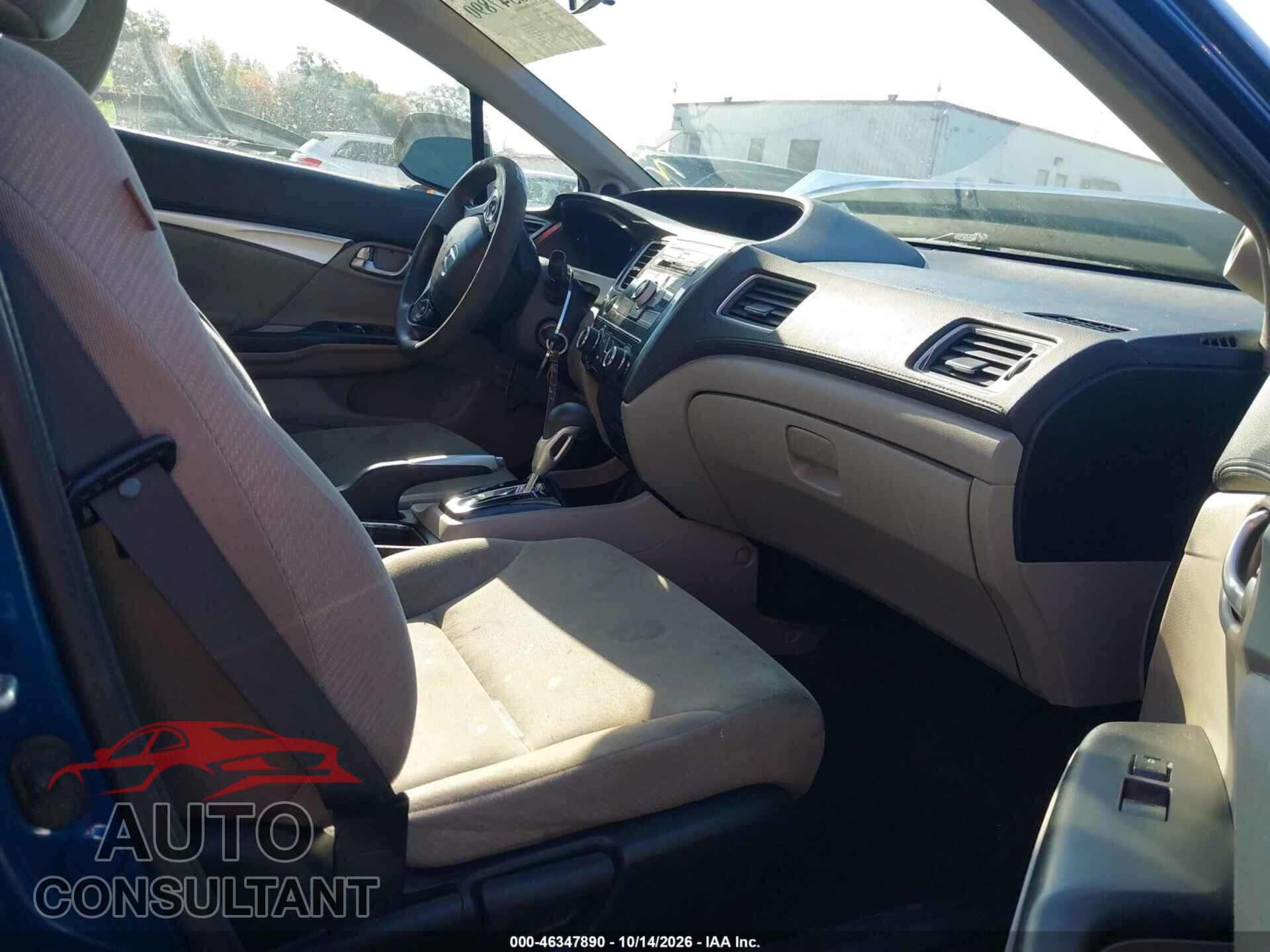 HONDA CIVIC 2013 - 19XFB2F80DE237596