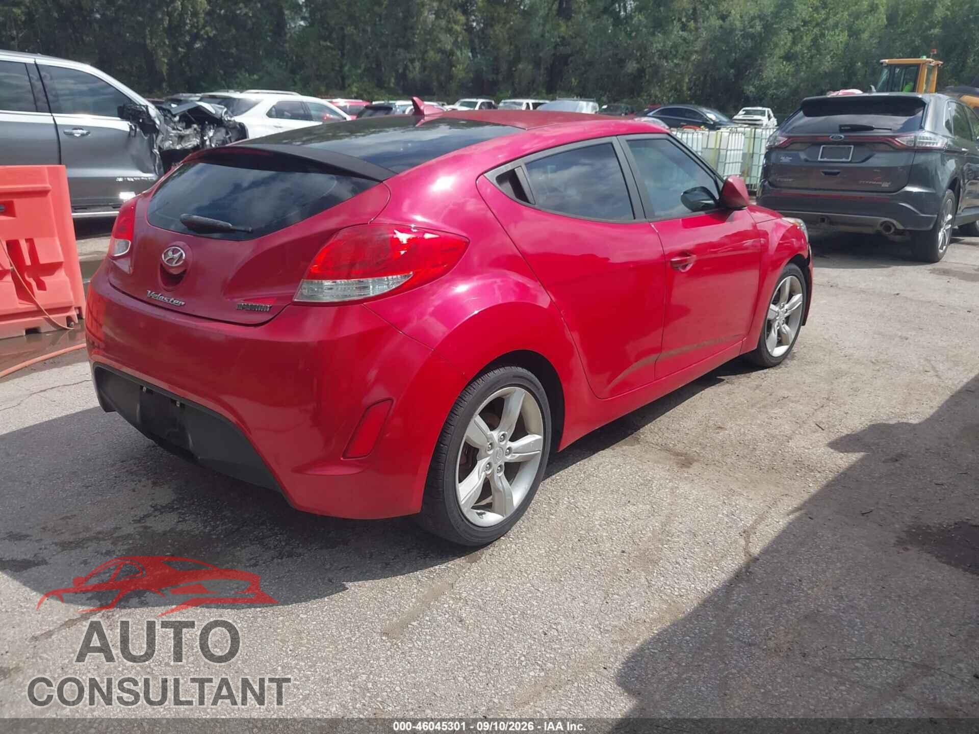 HYUNDAI VELOSTER 2013 - KMHTC6AD2DU161016