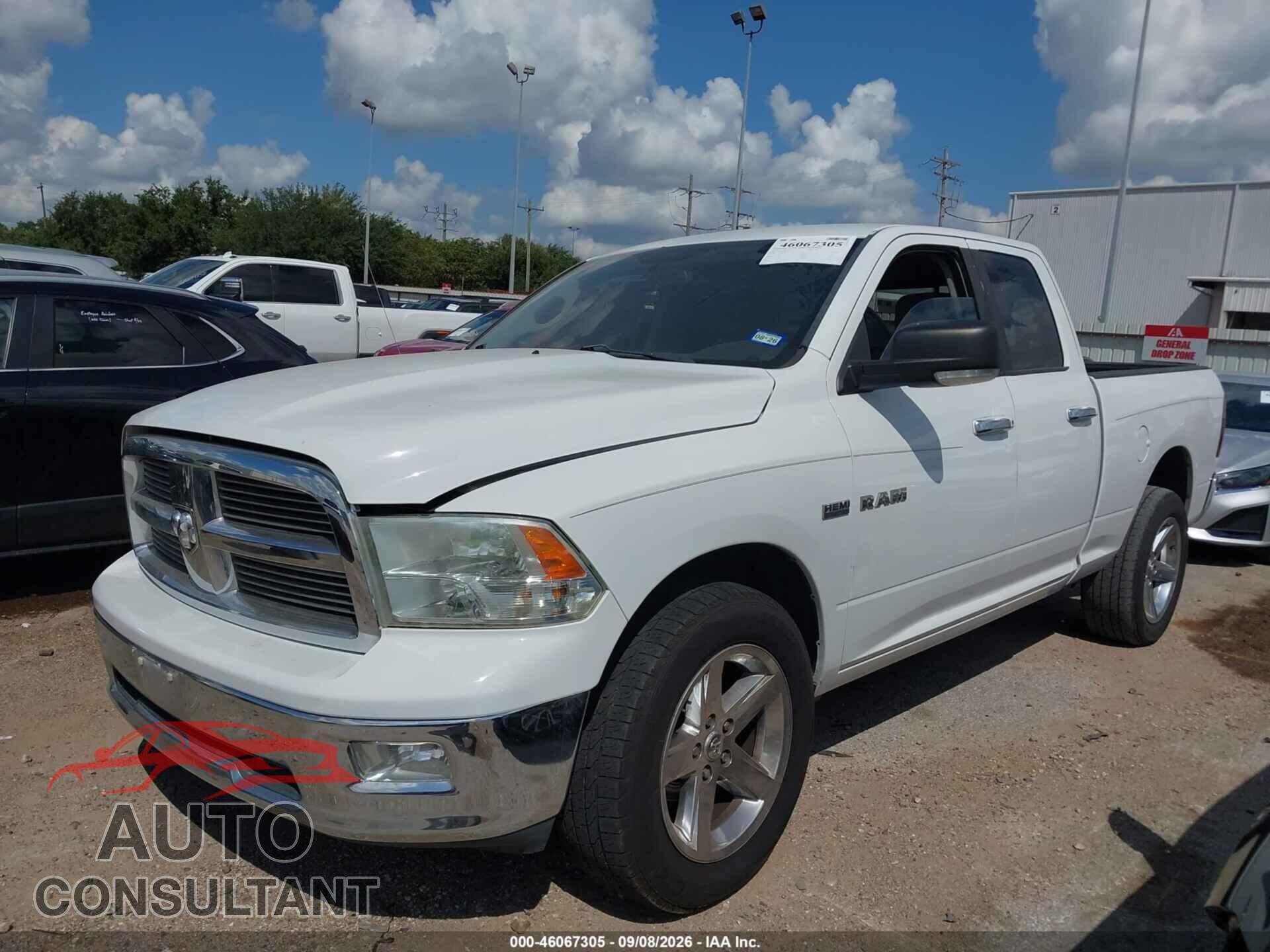 DODGE RAM 1500 2010 - 1D7RB1GT8AS138419