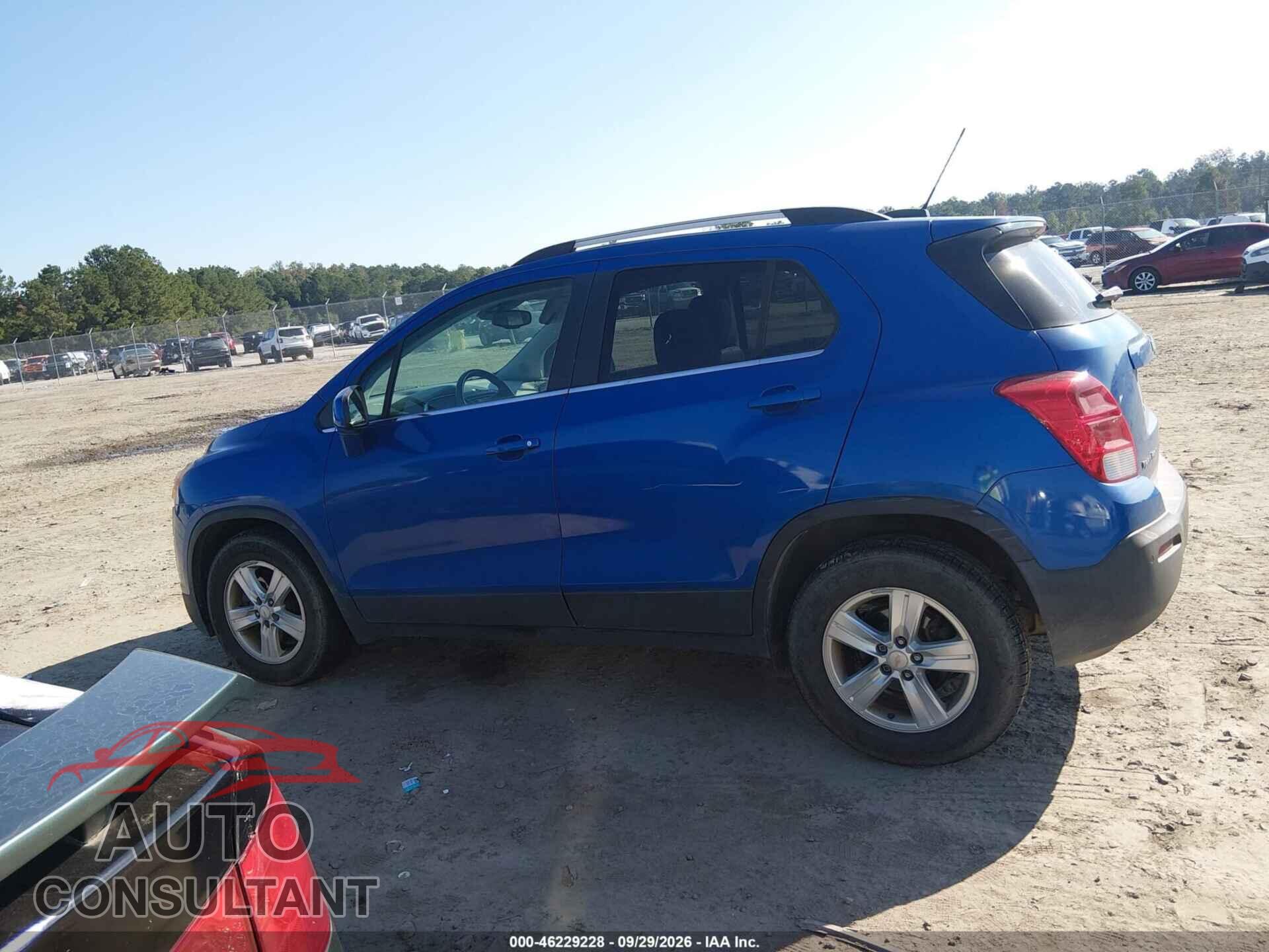 CHEVROLET TRAX 2016 - KL7CJPSB4GB615308