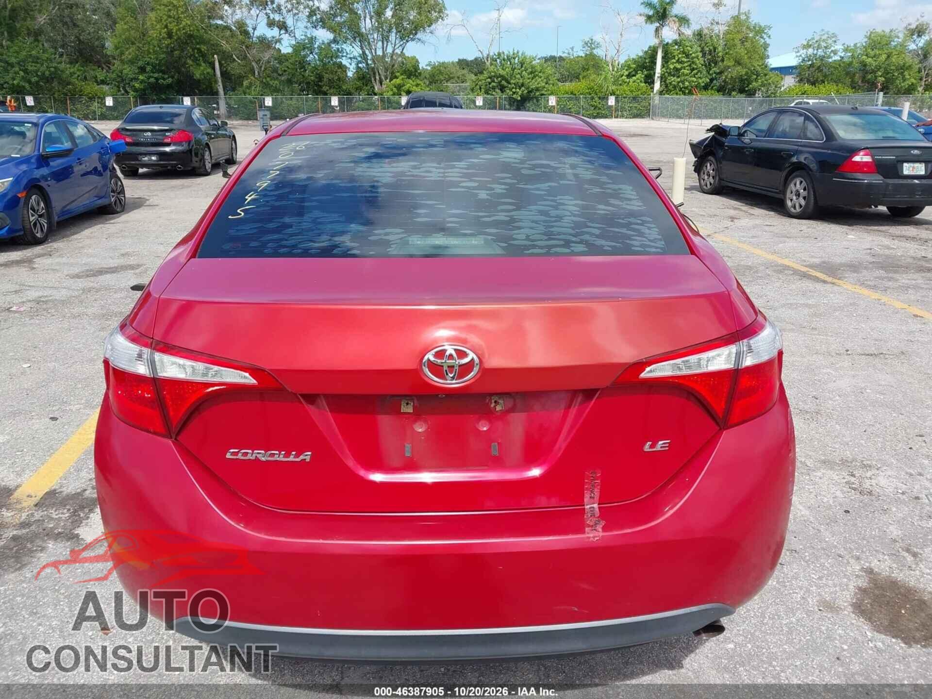 TOYOTA COROLLA 2015 - 2T1BURHEXFC358092
